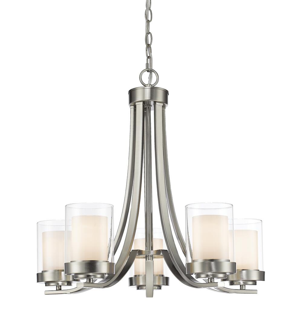 WILLOW Chandelier Nickel - 426-5-BN | Z-LITE