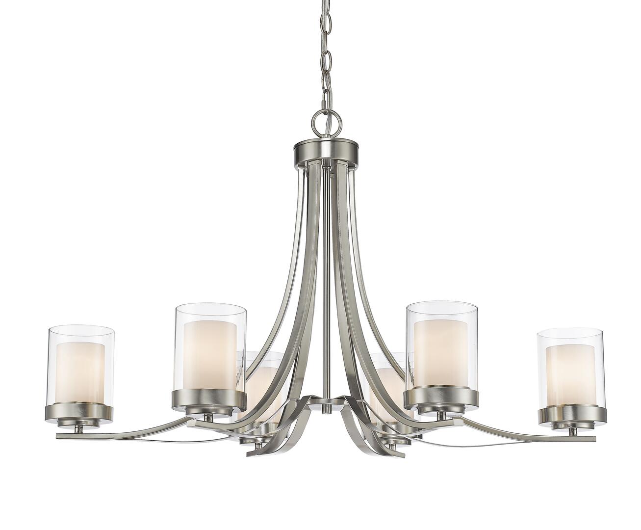 WILLOW Chandelier Nickel - 426-6-BN | Z-LITE