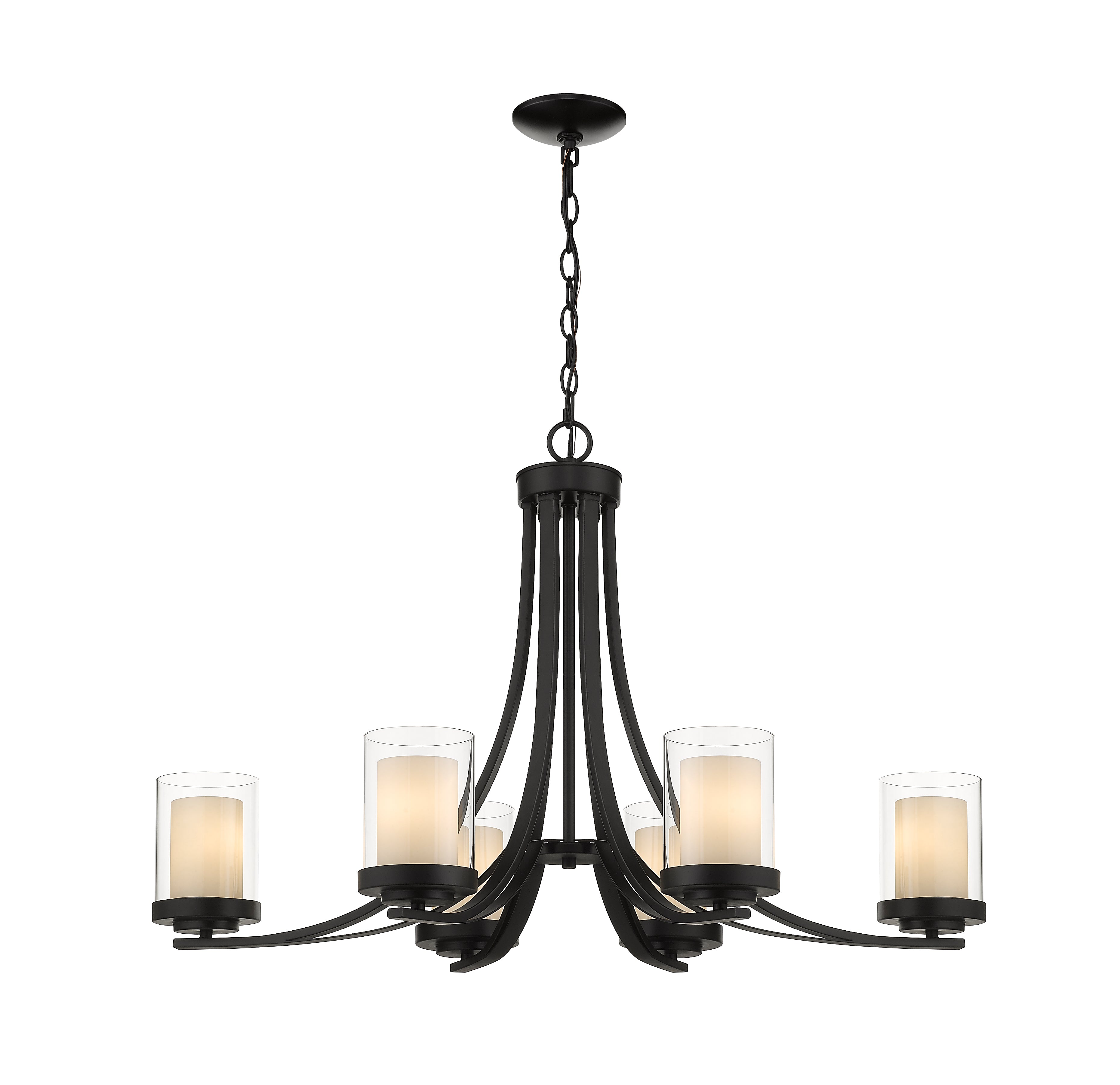 WILLOW Chandelier Noir - 426-6-MB | Z-LITE