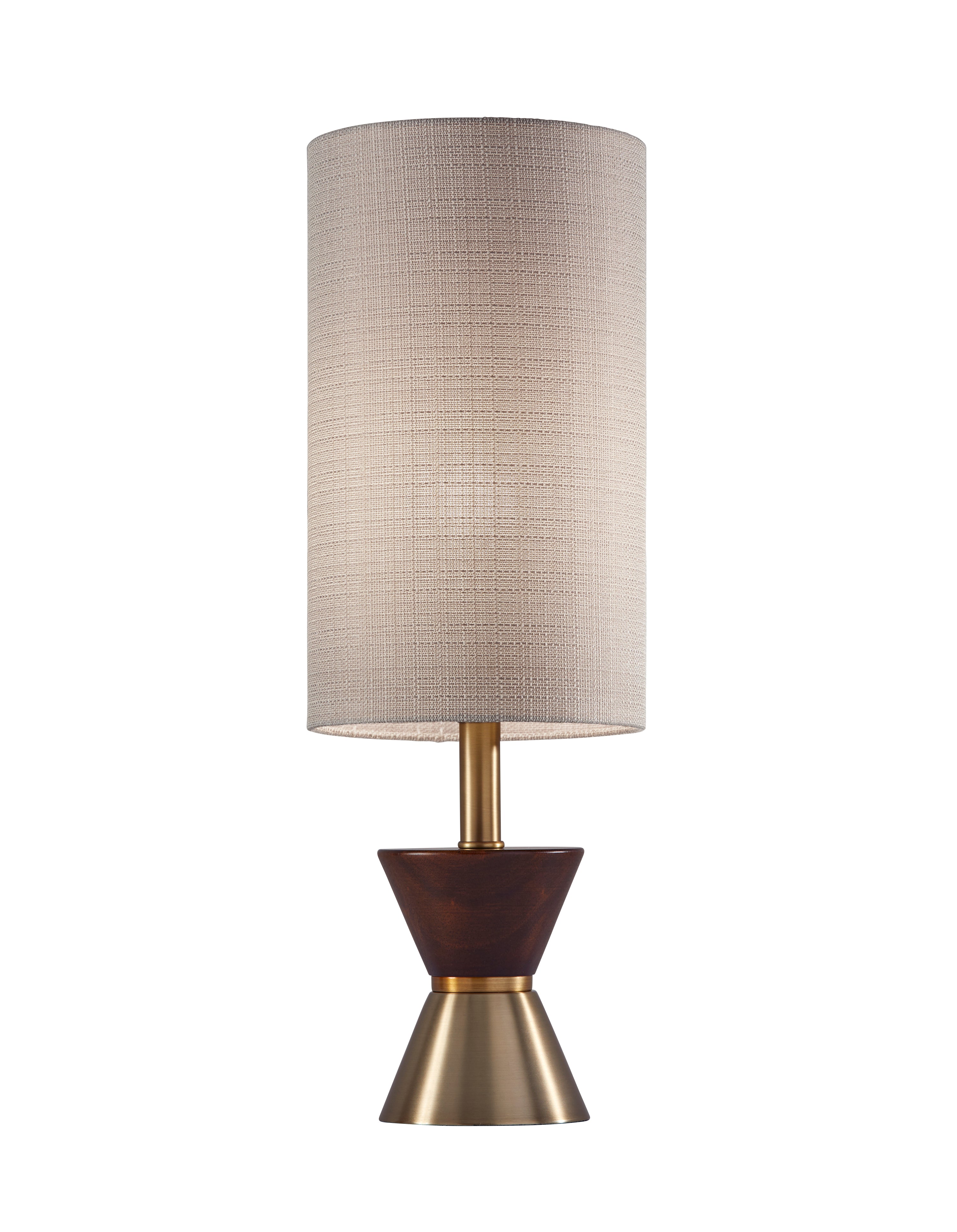 CARMEN Table lamp Gold, Wood - 4268-21 | ADESSO