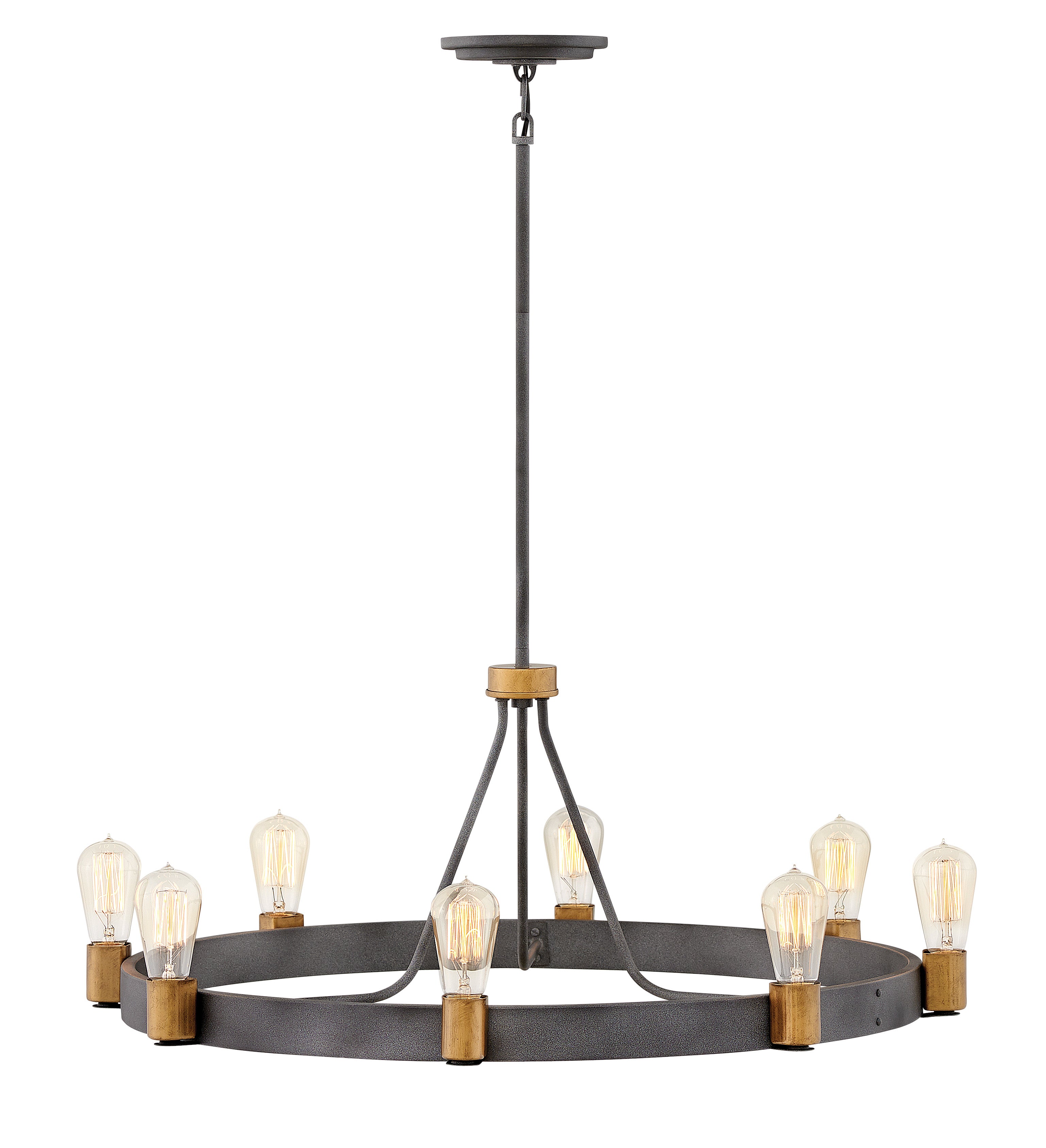 SILAS Chandelier Noir - 4268DZ | HINKLEY