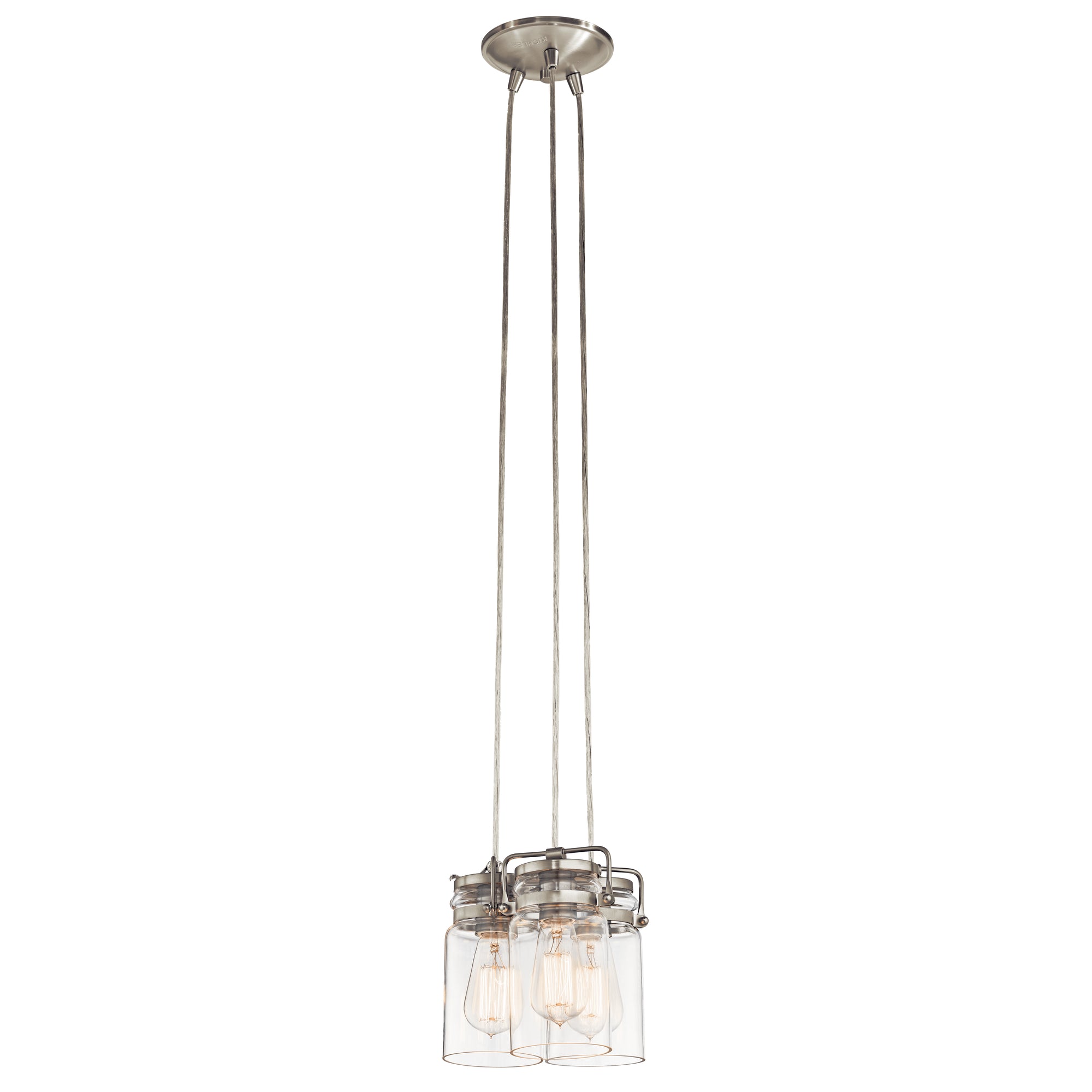 BRINLEY Chandelier Nickel - 42869NI | KICHLER