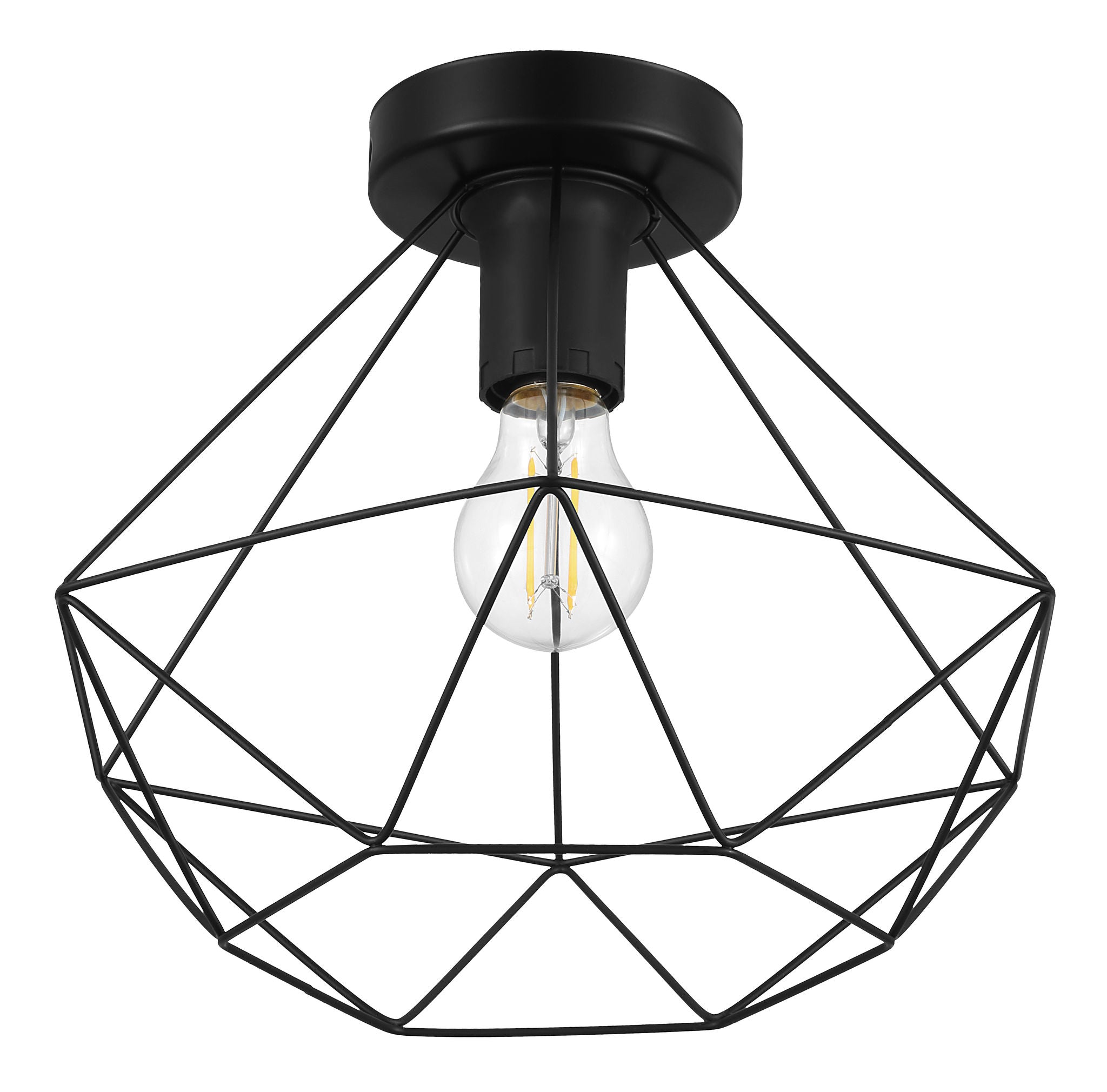 Tarbes Flush mount Black - 43004A | EGLO