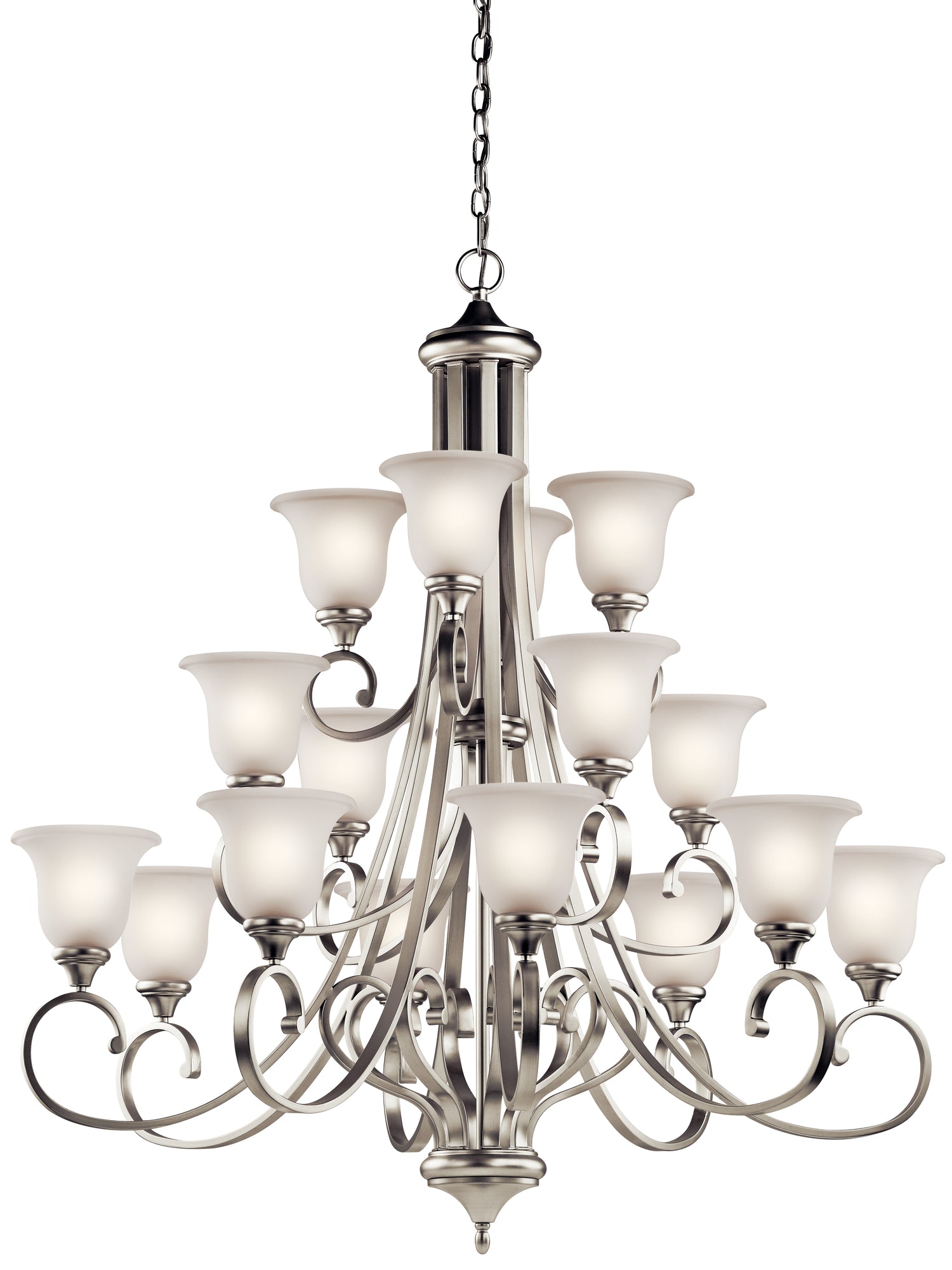 MONROE Chandelier Nickel - 43192NI | KICHLER
