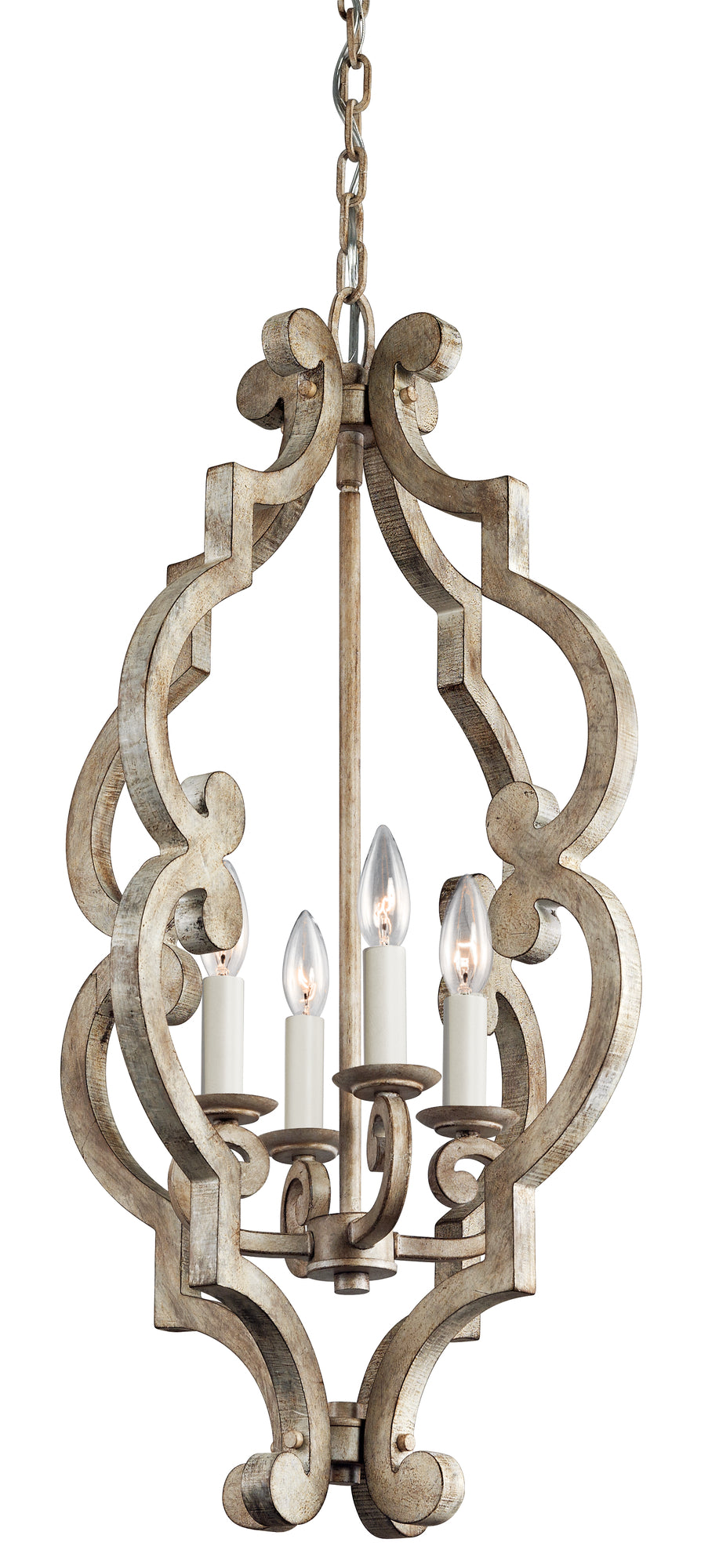 HAYMAN-BAY Chandelier Blanc - 43255DAW | KICHLER