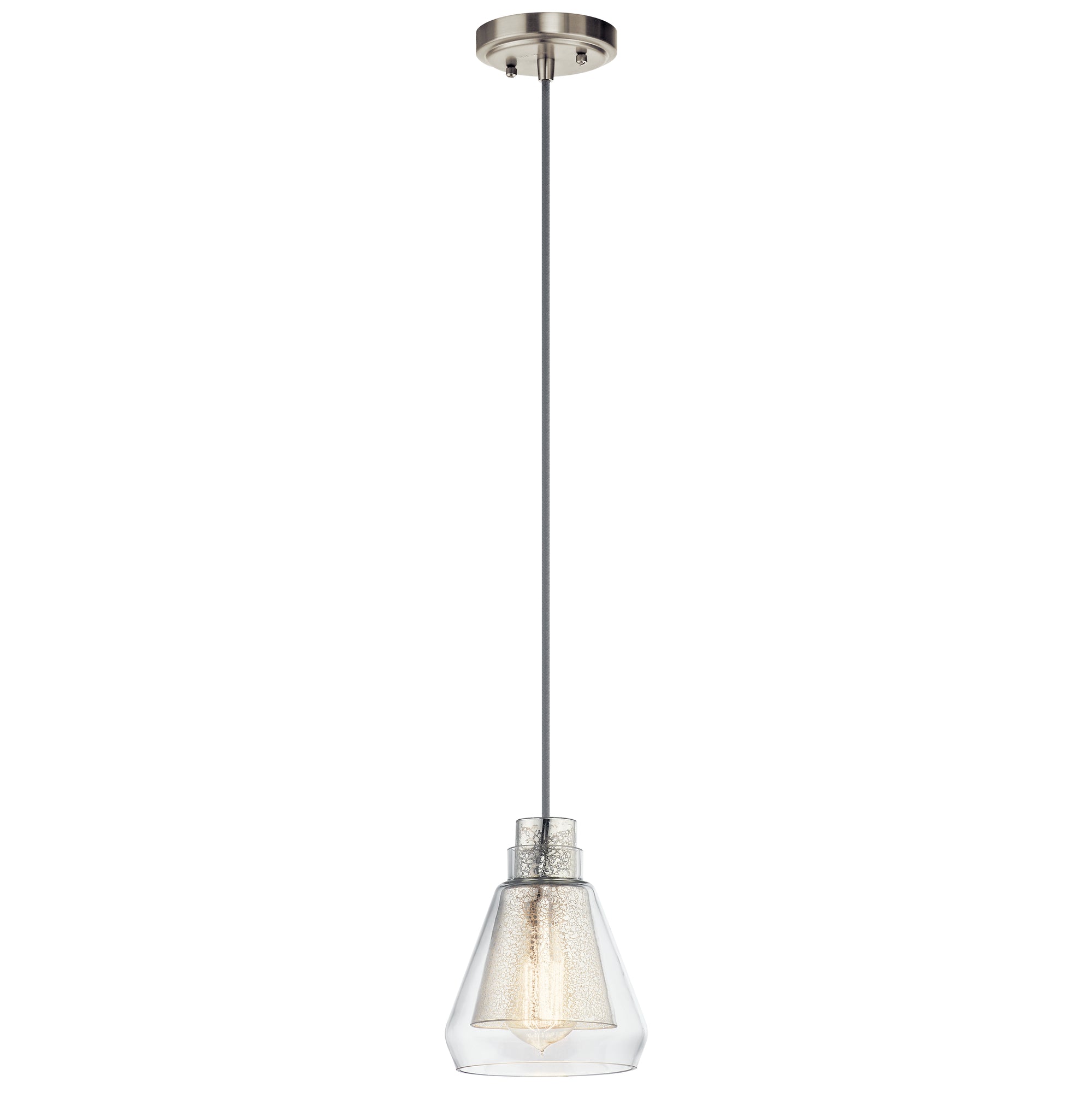 EVIE Suspension simple Nickel - 43624NI | KICHLER