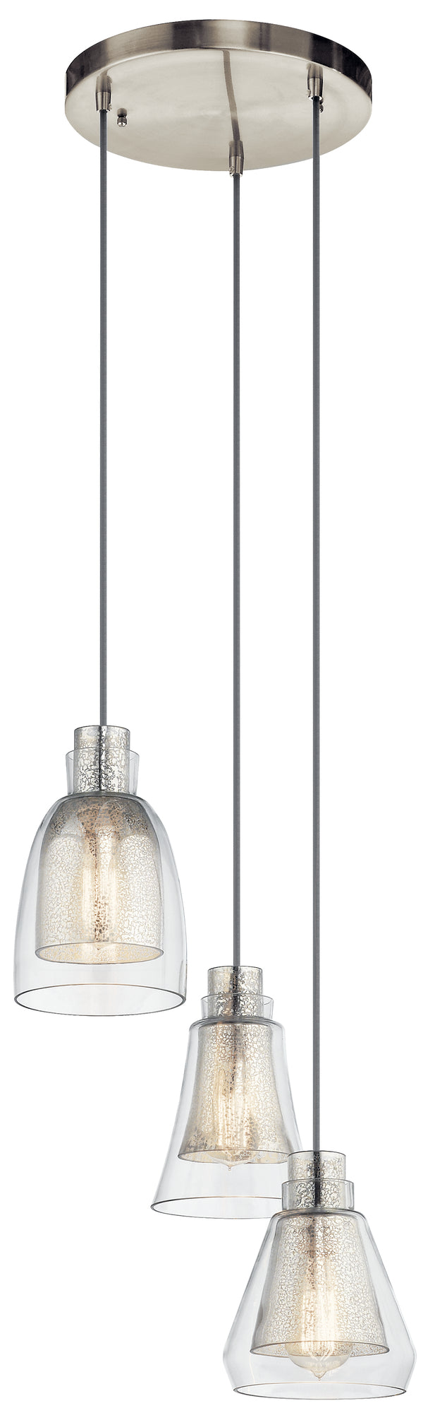 EVIE Suspension Nickel - 43627NI | KICHLER