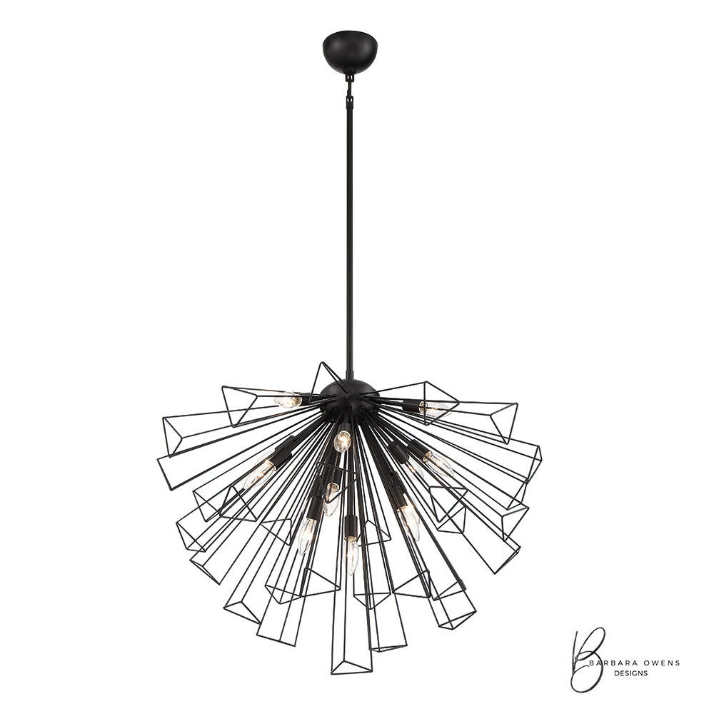 DENDELIO Chandelier Black - 43863-013 | EUROFASE