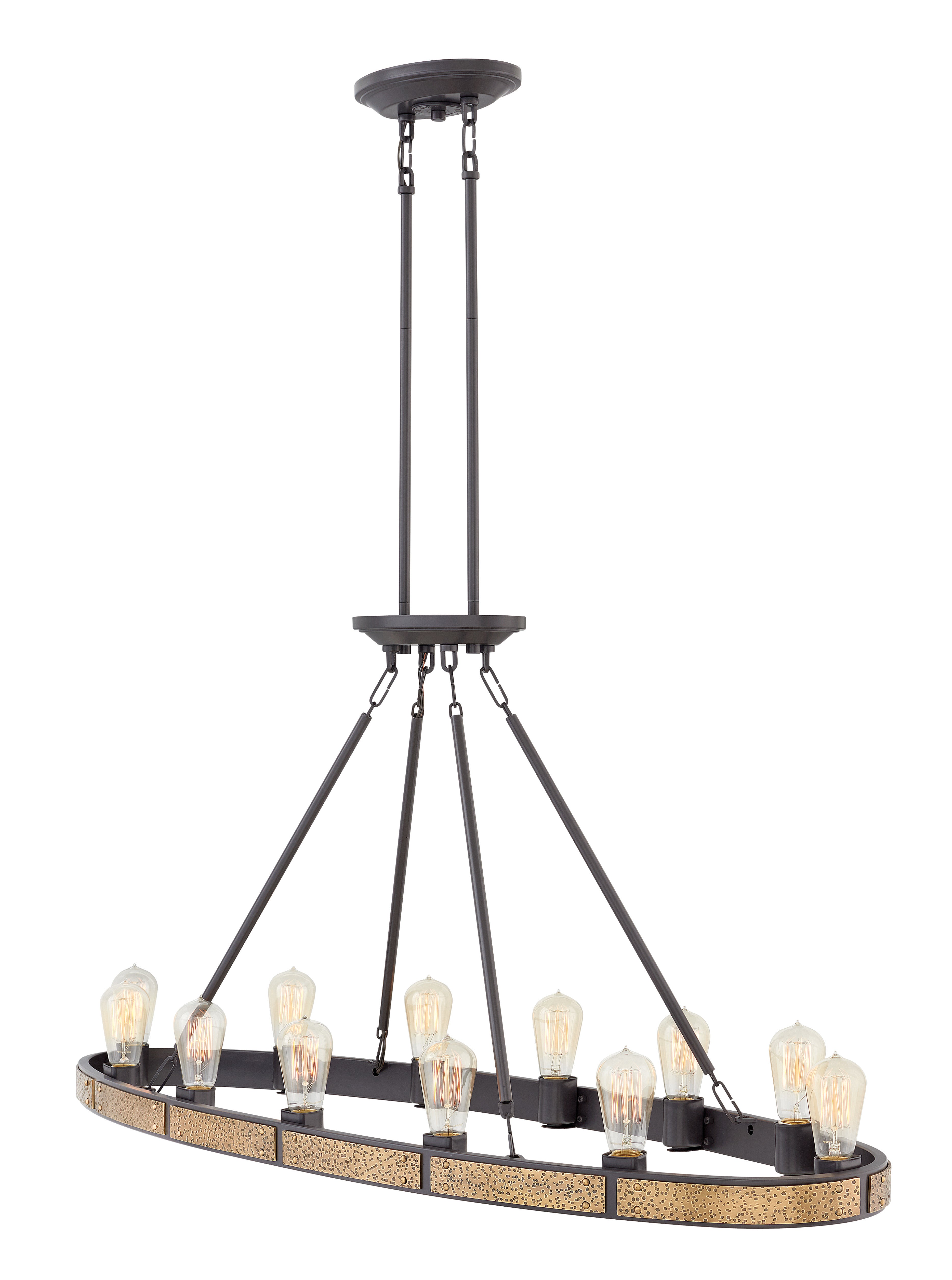 EVERETT Chandelier Bronze - 4396BZ | HINKLEY