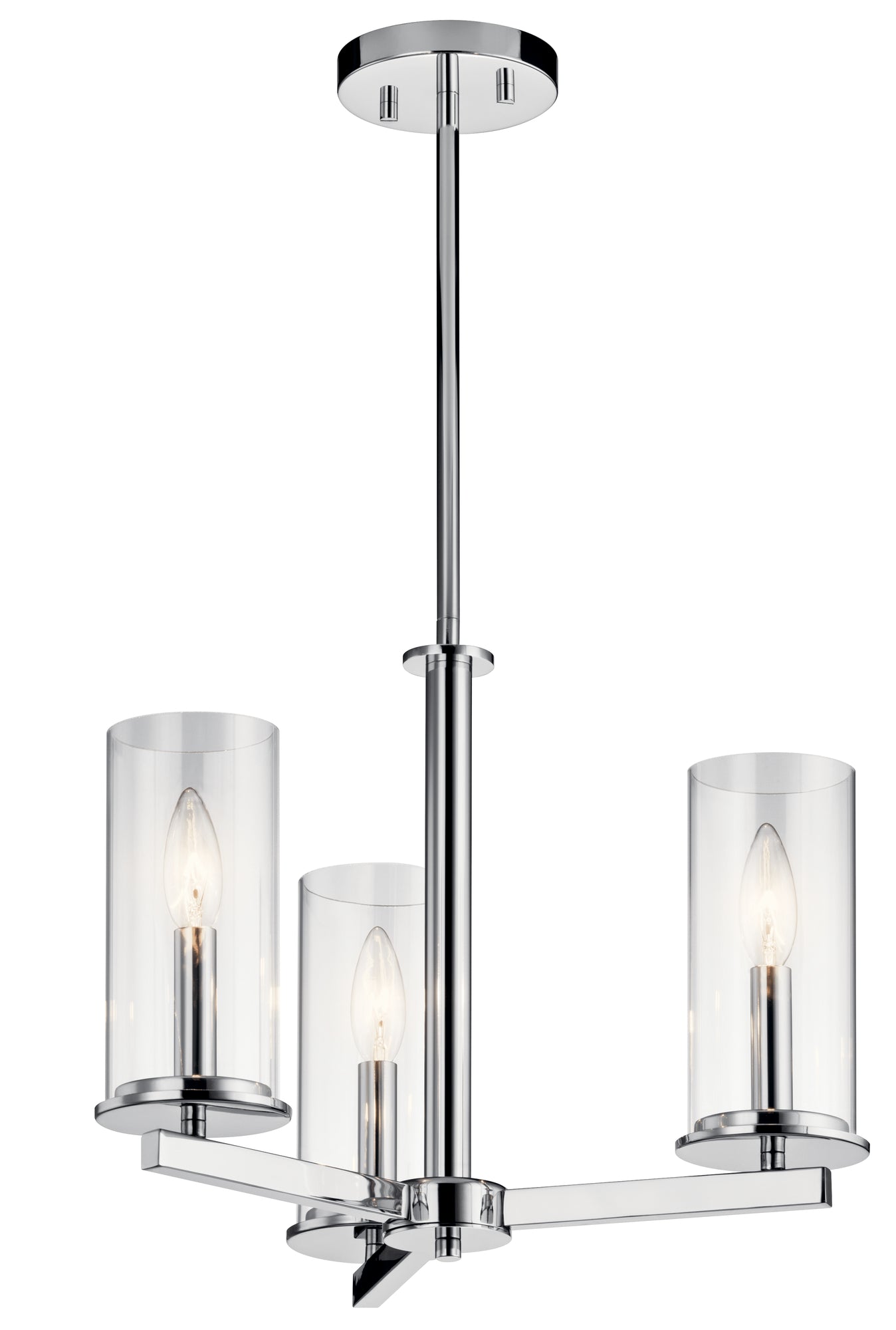 CROSBY Semi plafonnier Chrome - 43997CH | KICHLER