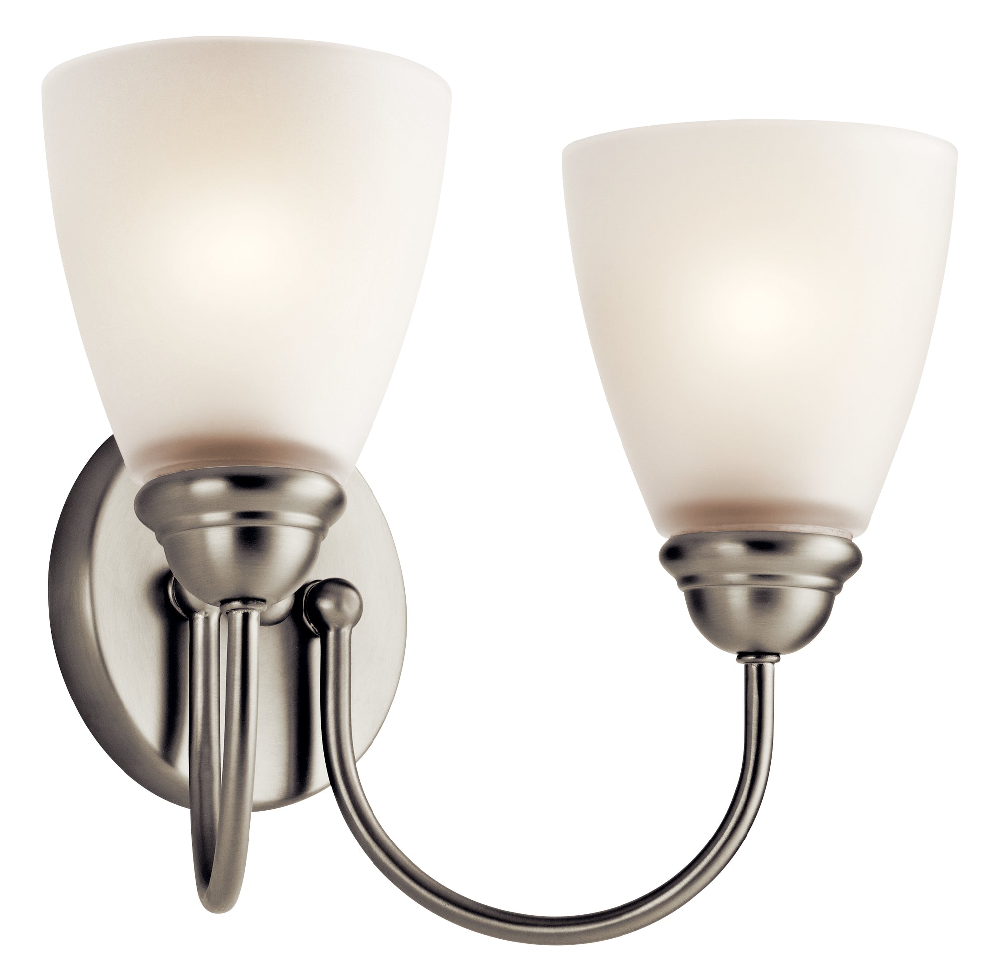 JOLIE Bathroom sconce Nickel - 45638NI | KICHLER