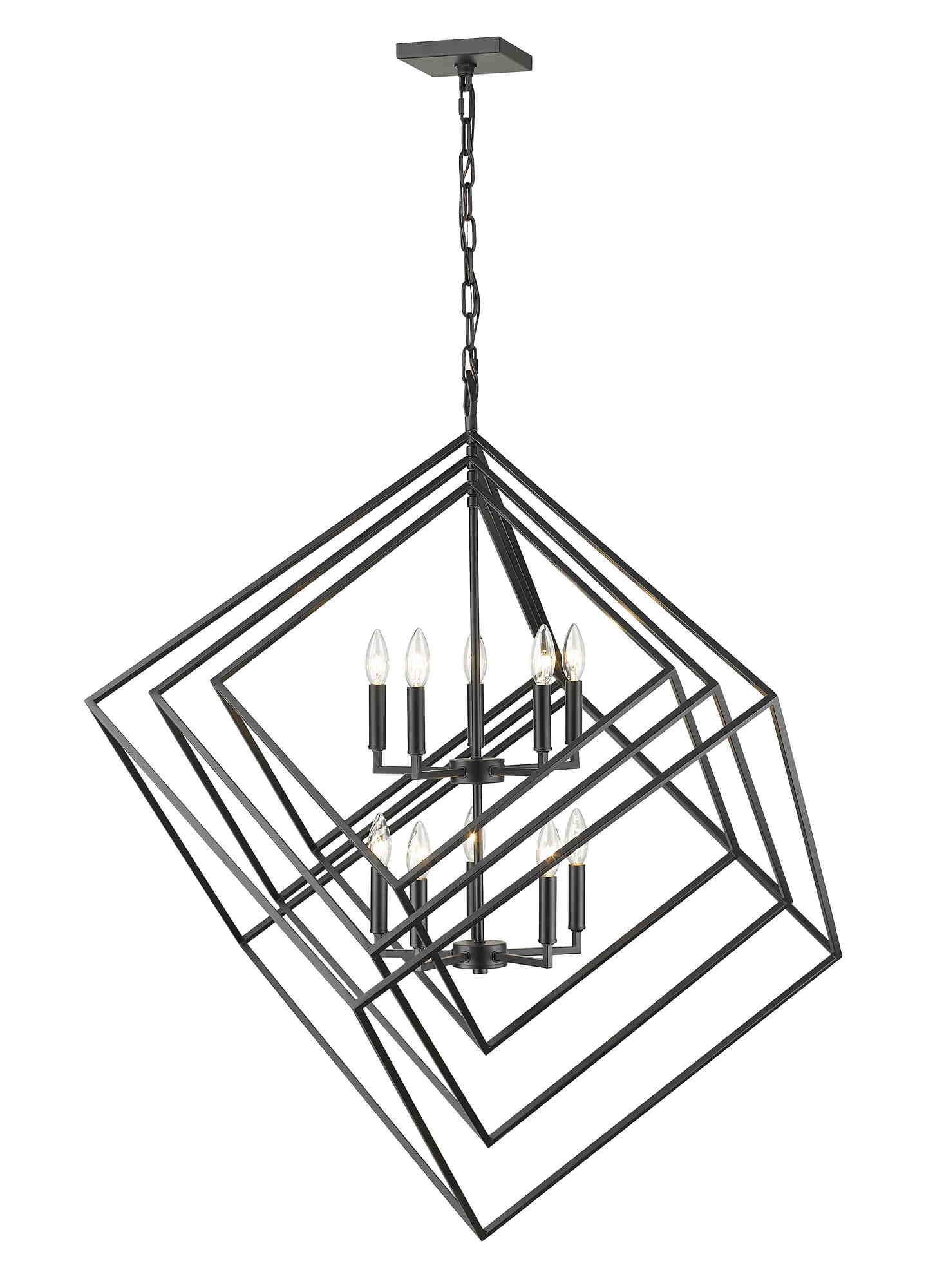 EUCLID Chandelier Black - 457-10MB | Z-LITE