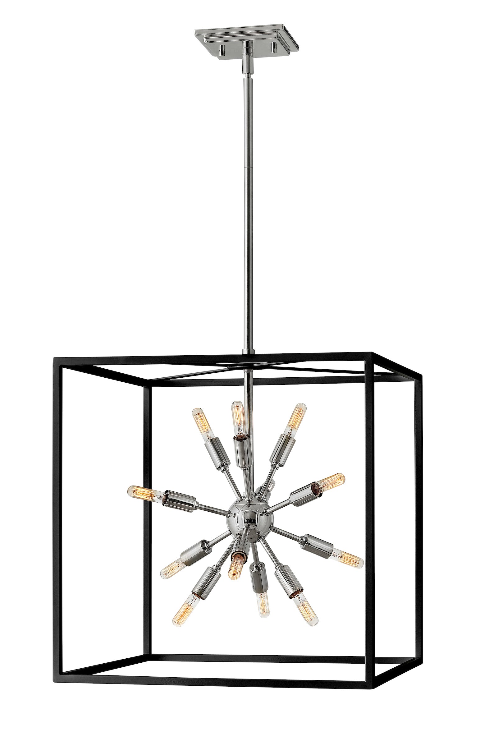 AROS Pendant Black, Nickel - 46314BLK-PN | HINKLEY