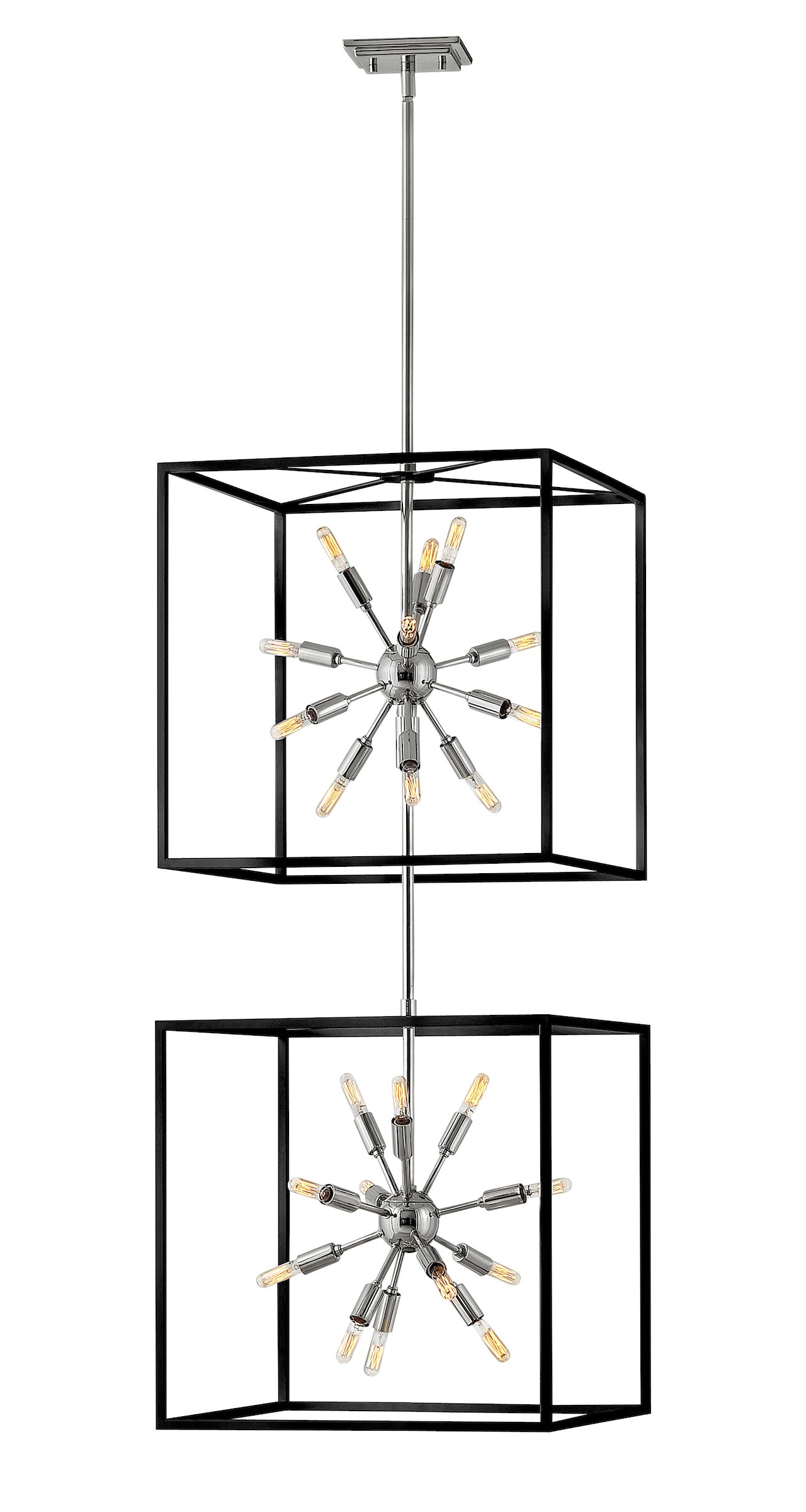 AROS Pendant Black, Nickel - 46316BLK-PN | HINKLEY
