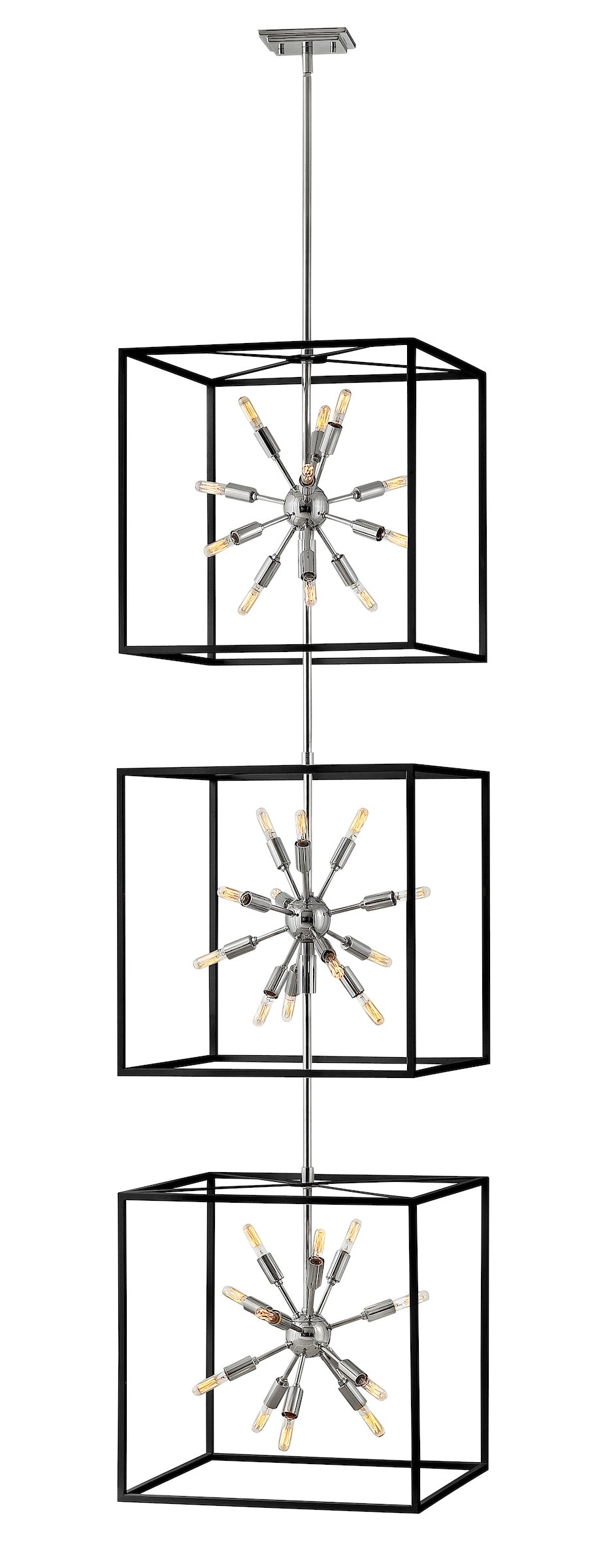 AROS Pendant Black, Nickel - 46318BLK-PN | HINKLEY