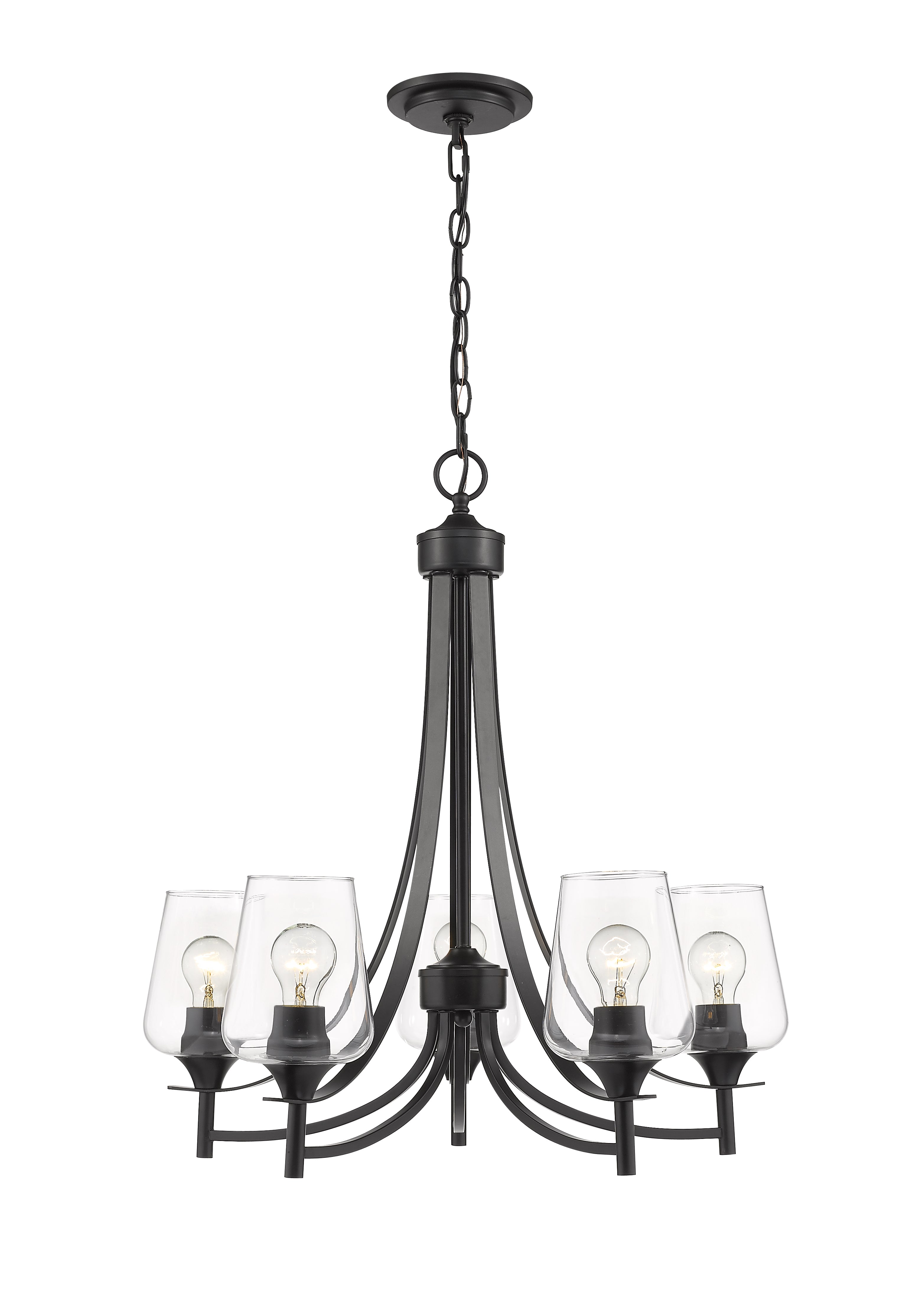 JOLIET Chandelier Black - 473-5MB | Z-LITE