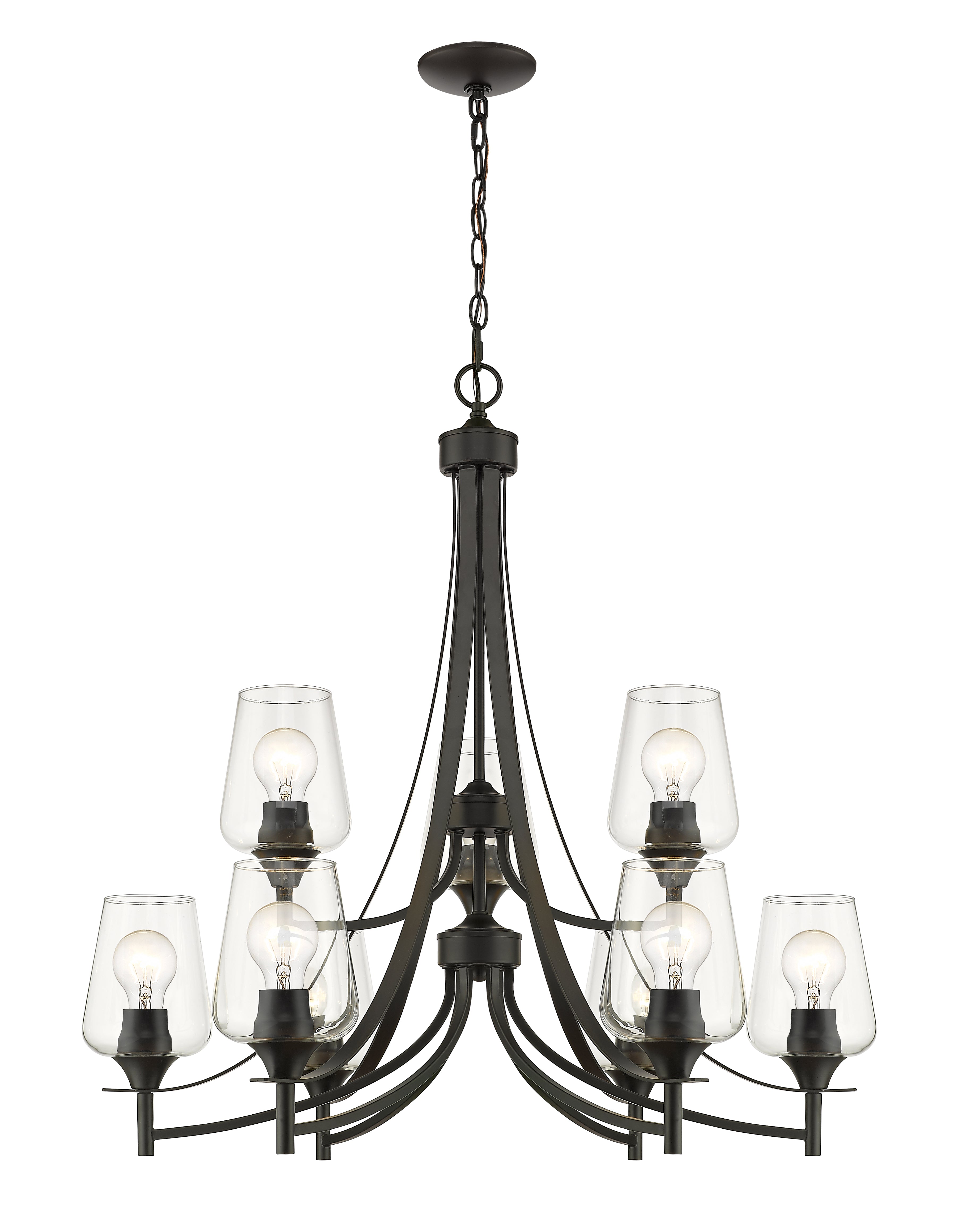JOLIET Chandelier Noir - 473-9MB | Z-LITE