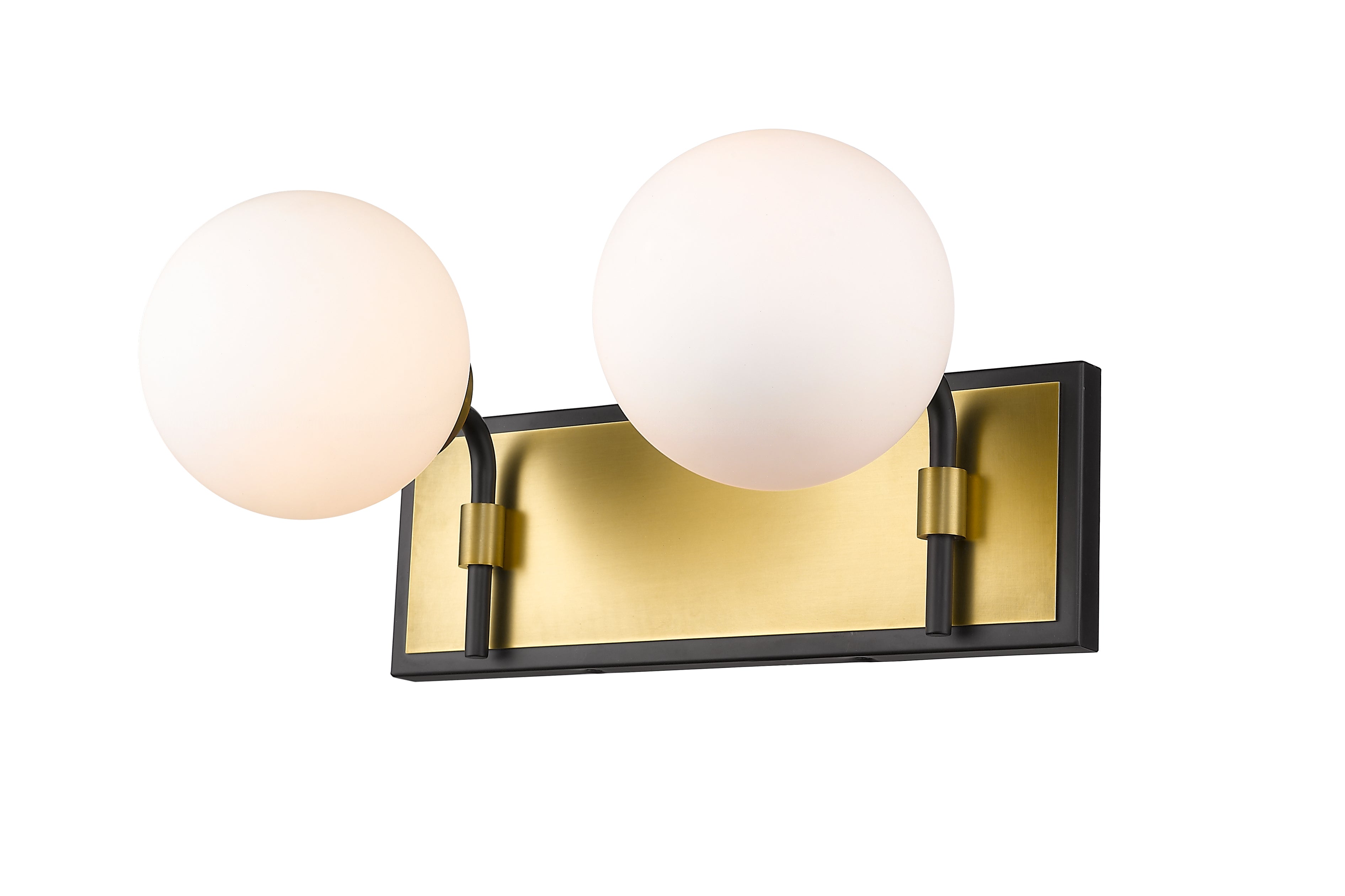 PARSONS Bathroom sconce Black, Gold - 477-2V-MB-OBR | Z-LITE