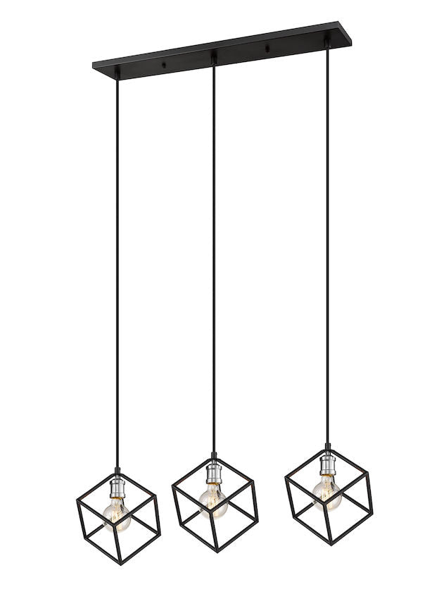 VERTICAL Pendant Black, Nickel - 478-3L-MB-BN | Z-LITE