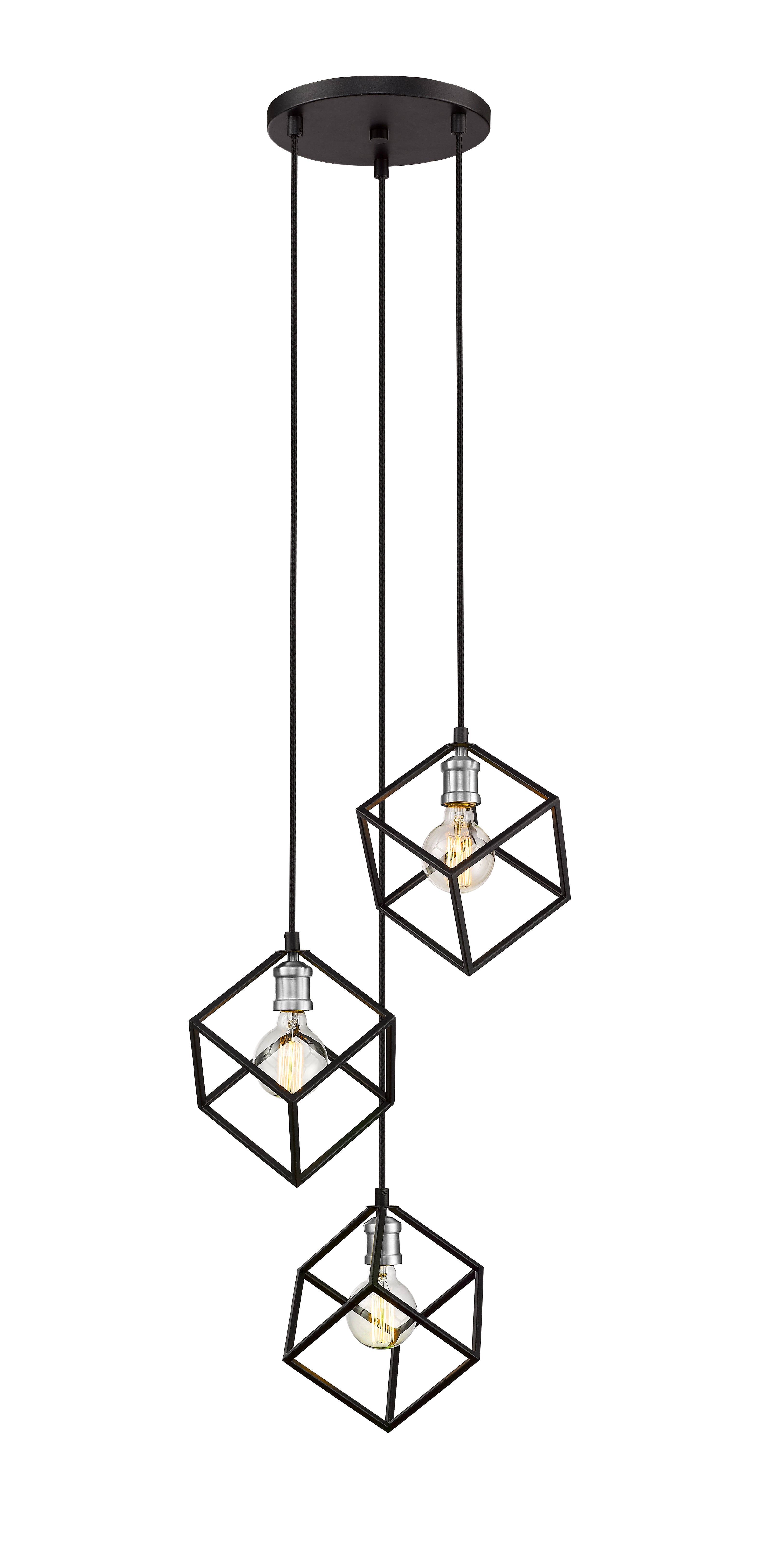 VERTICAL Pendant Black, Nickel - 478-3MB-BN | Z-LITE