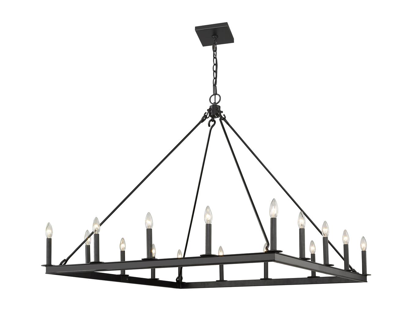 BARCLAY Chandelier Black - 482S-16MB | Z-LITE