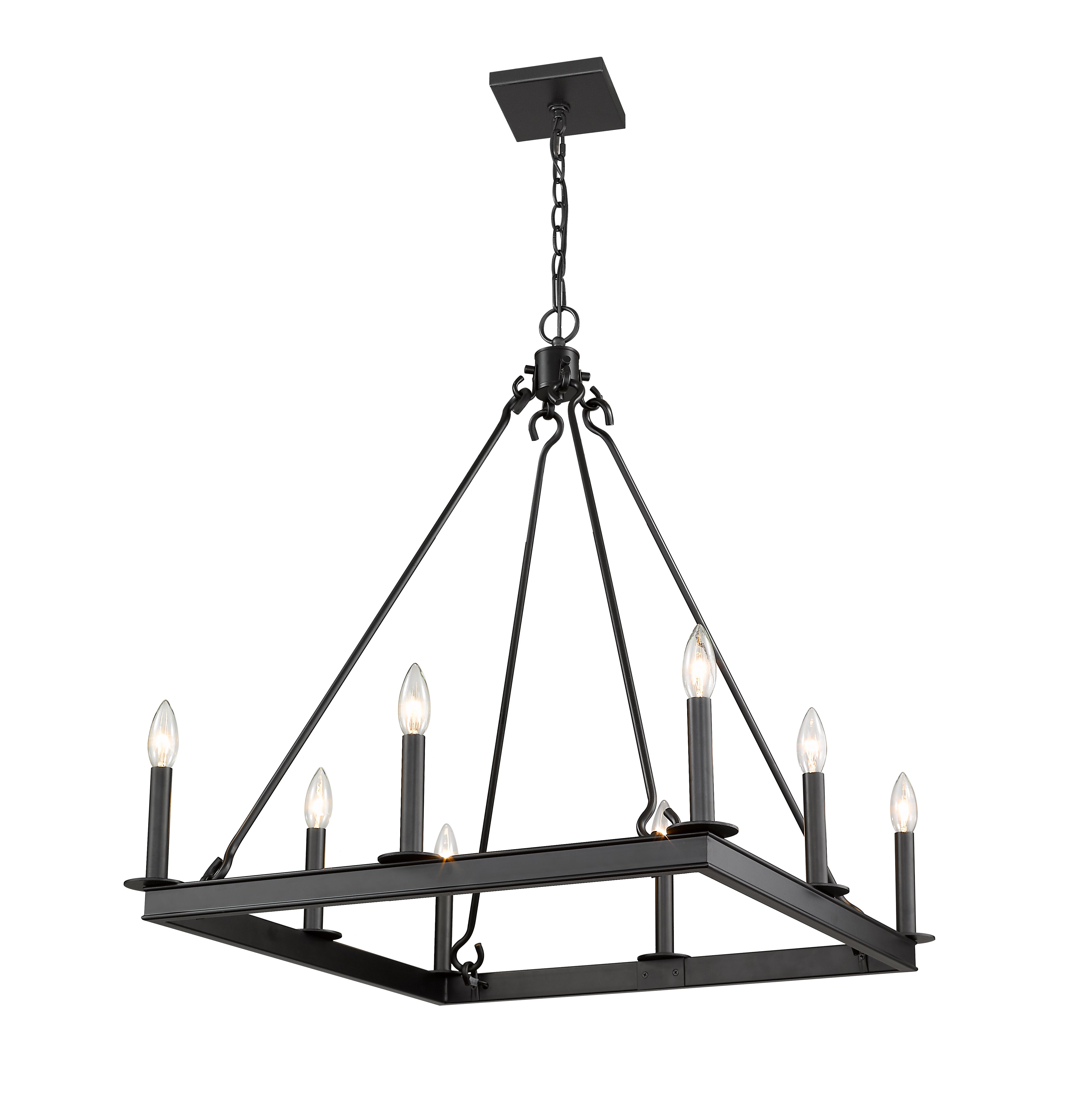 BARCLAY Chandelier Noir - 482S-8-26MB | Z-LITE