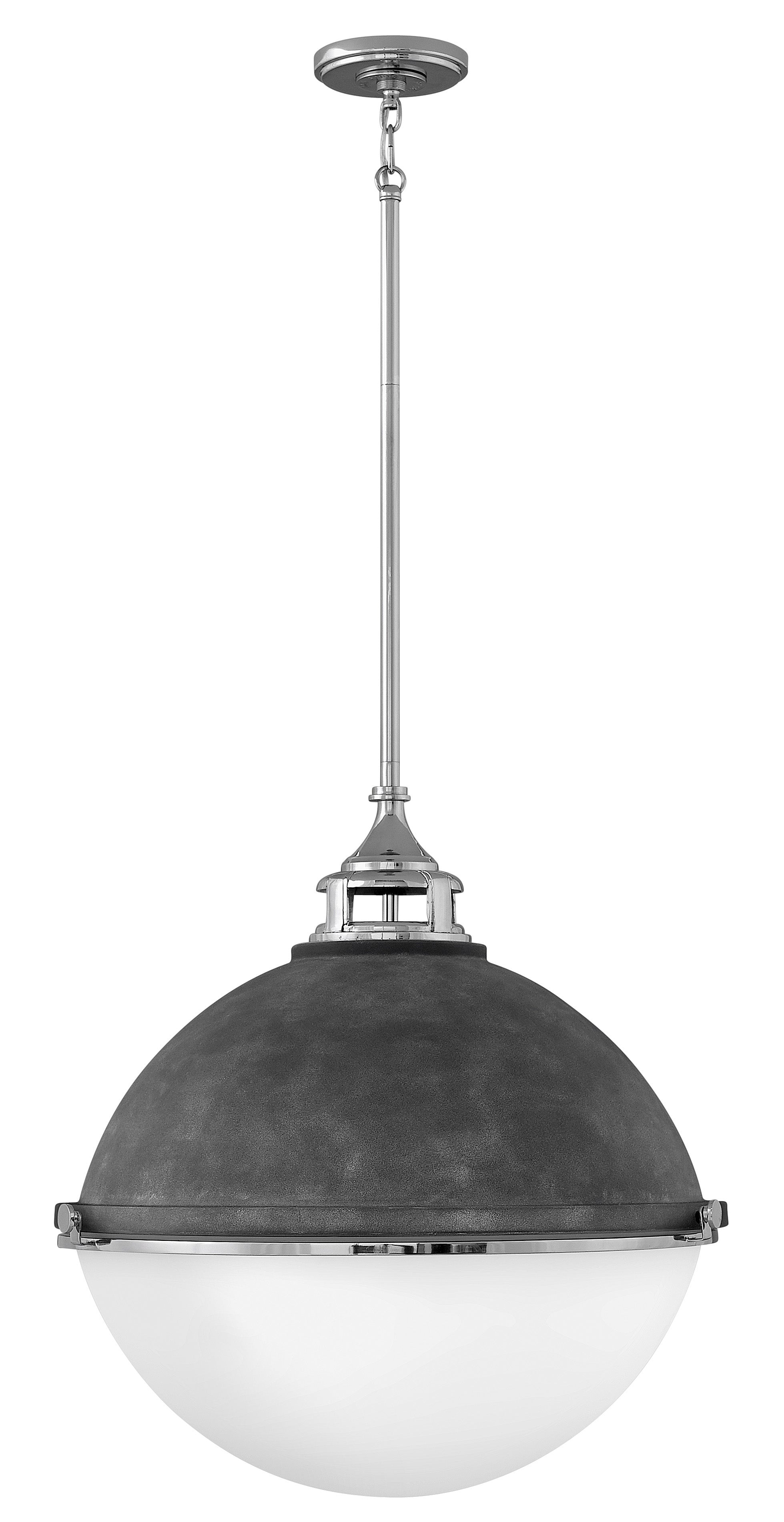 FLETCHER Pendant Black, Nickel - 4836DZ-PN | HINKLEY