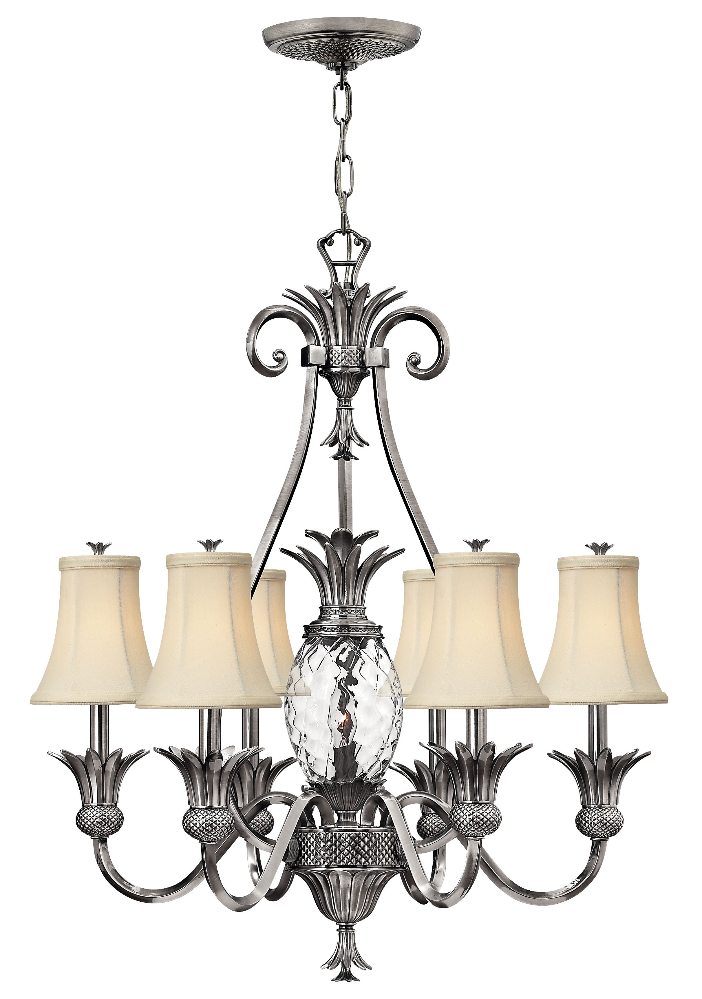 PLANTATION Chandelier Nickel - 4886PL | HINKLEY