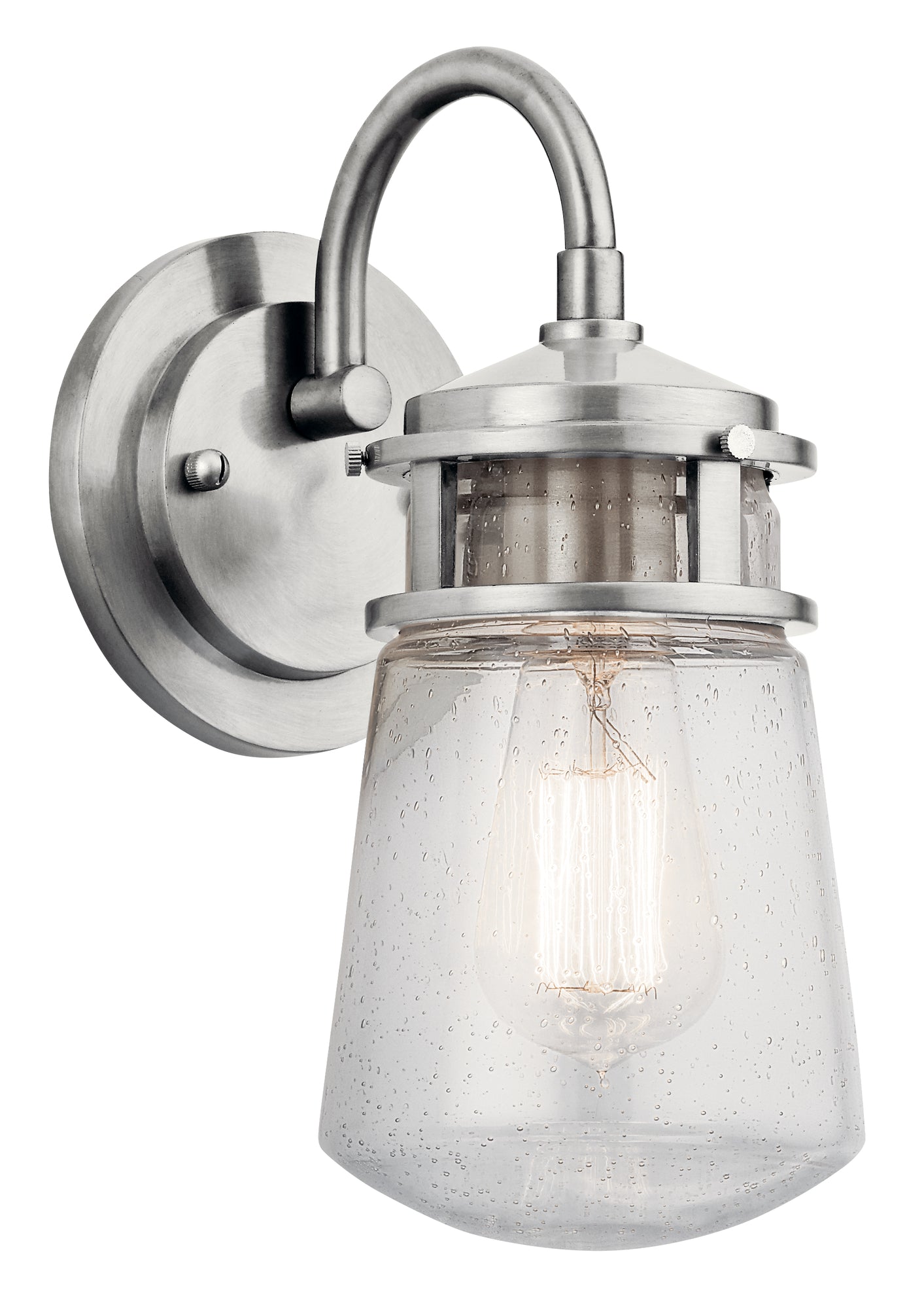 LYNDON Murale exterieure Nickel - 49444BA | KICHLER