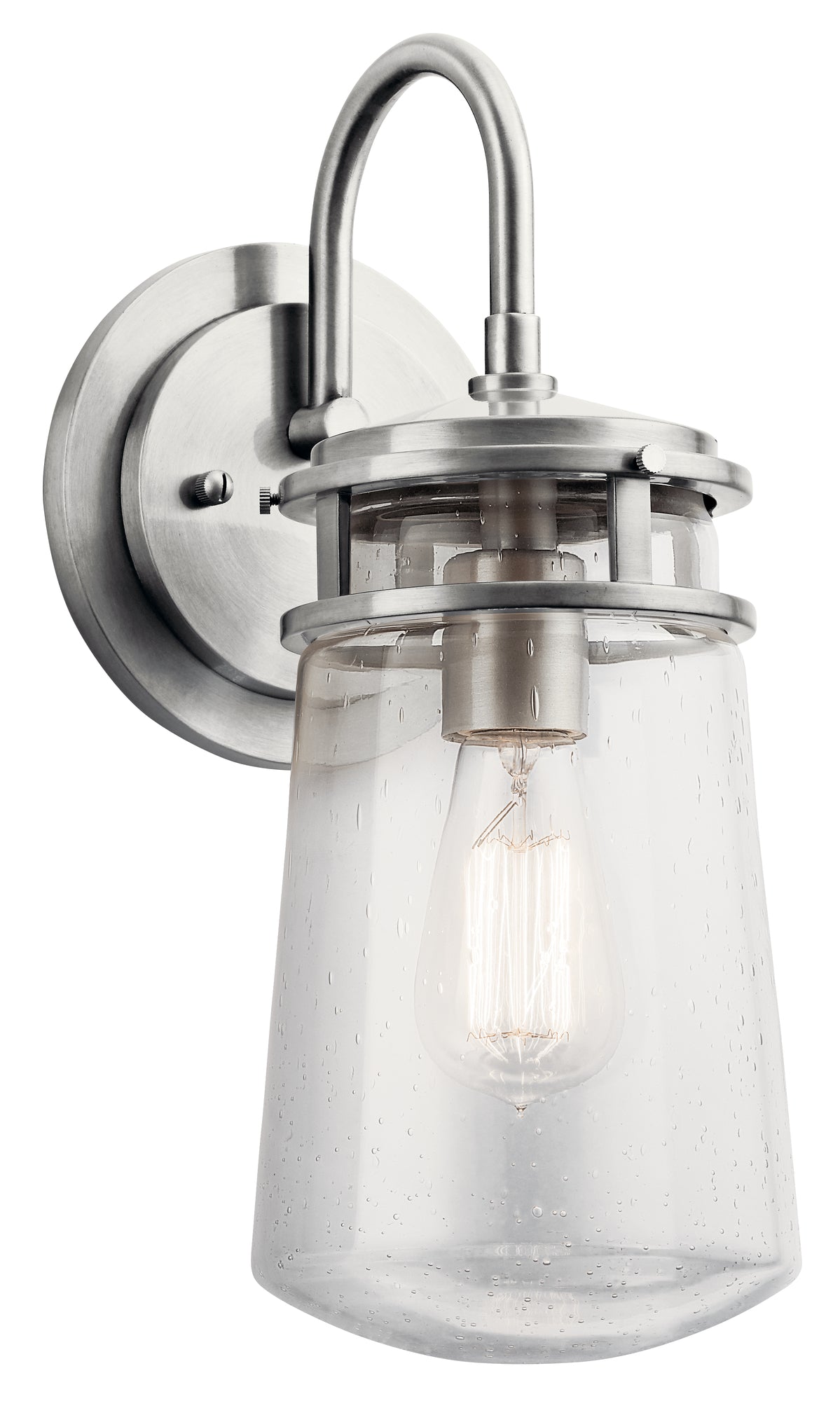 LYNDON Murale exterieure Nickel - 49445BA | KICHLER