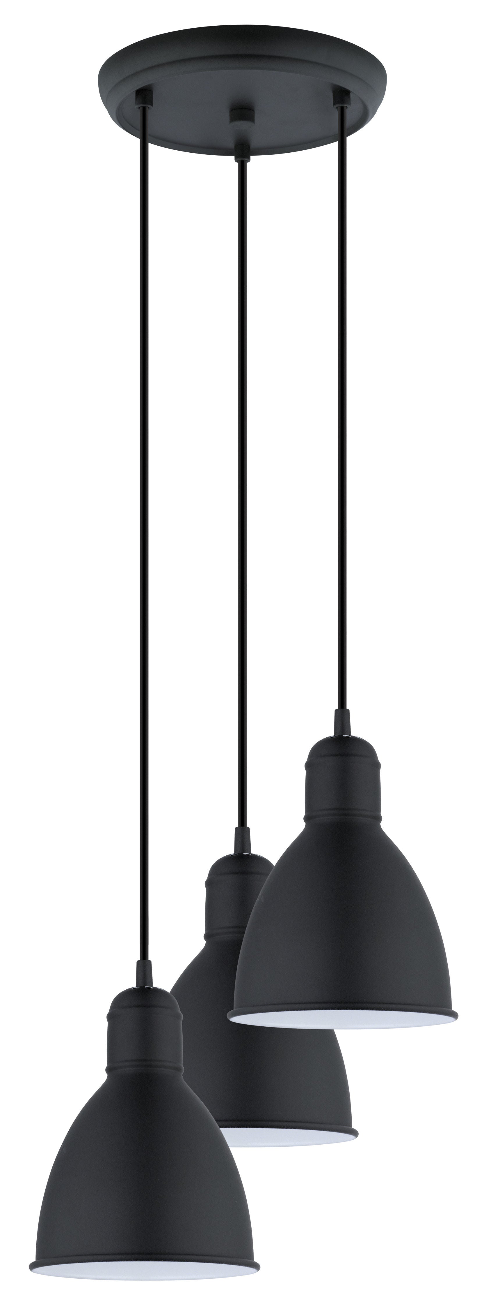 Priddy Suspension simple Noir - 49465A | EGLO