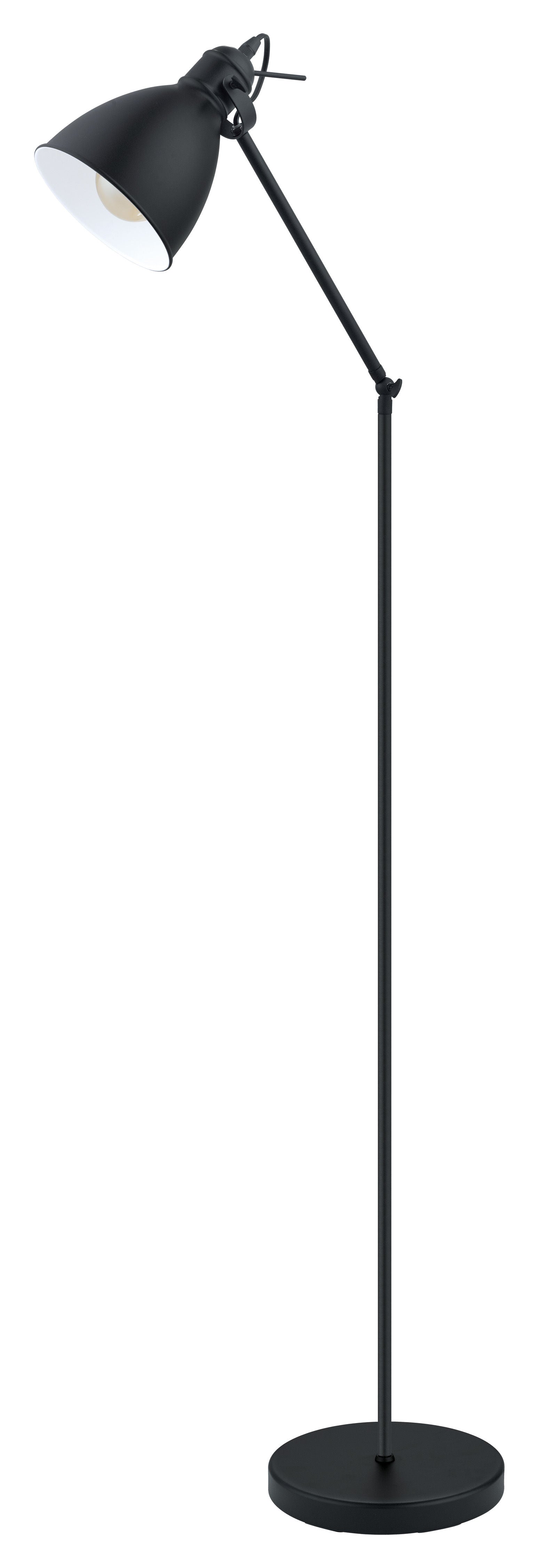 Priddy Lampe sur pied Noir - 49471A | EGLO