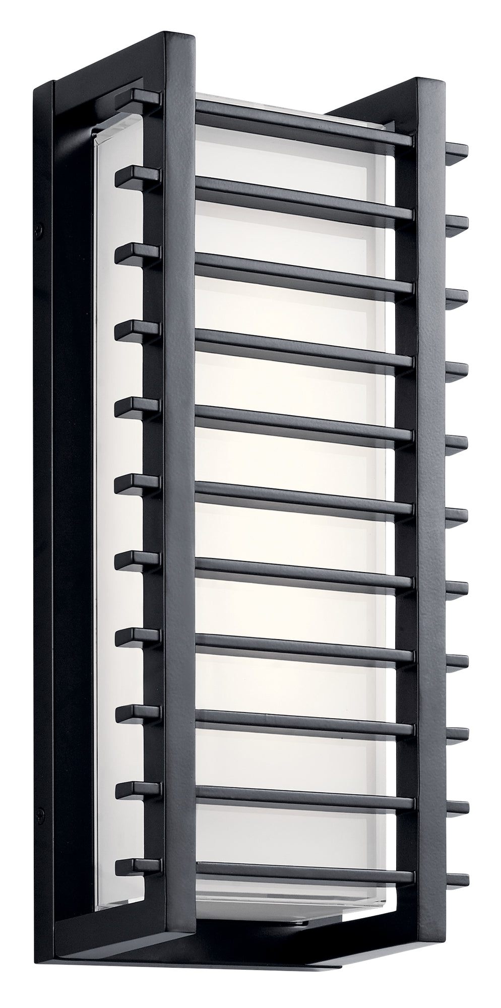 ROCKBRIDGE Murale exterieure Noir - 49785BKLED | KICHLER