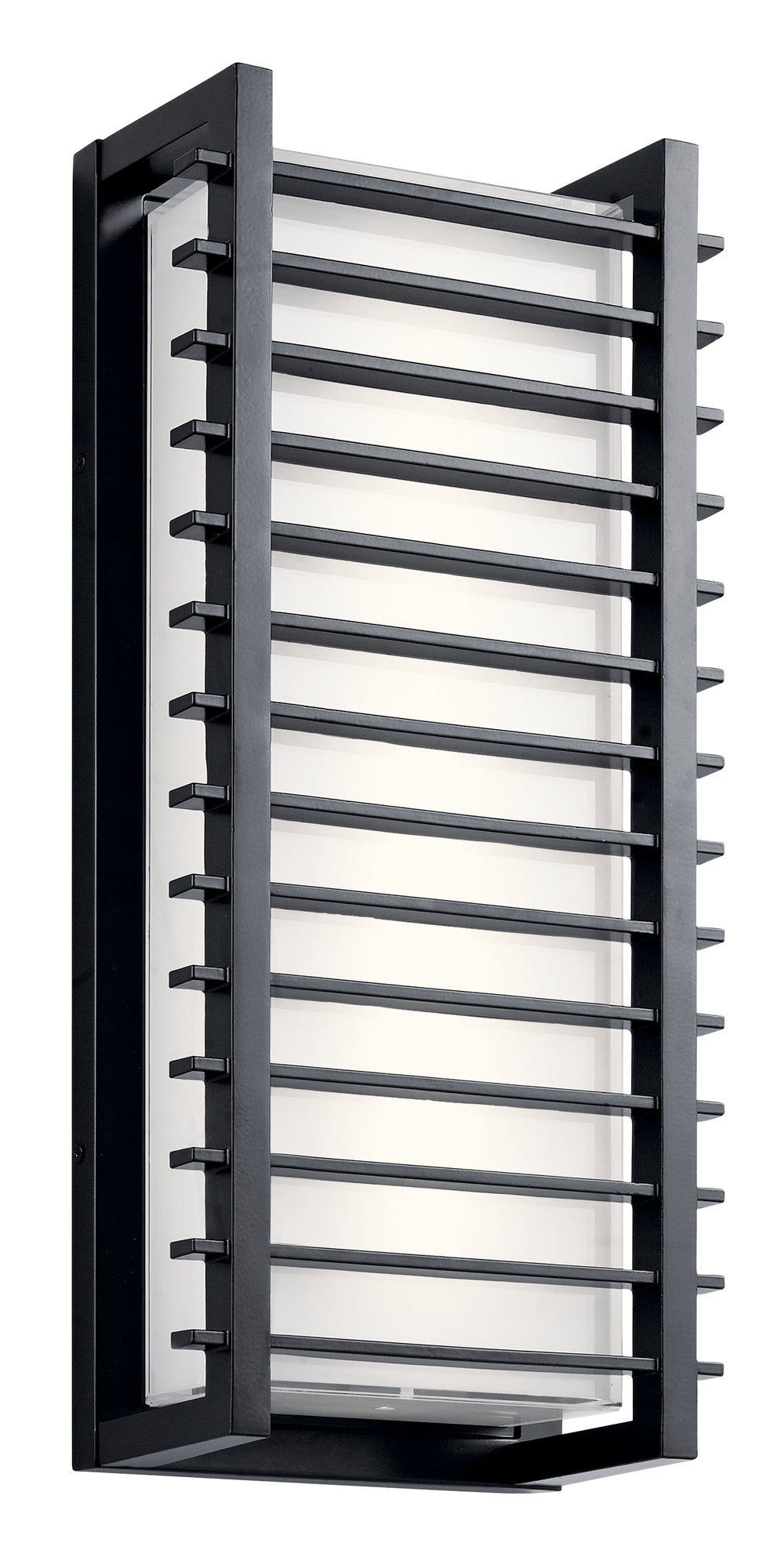 ROCKBRIDGE Murale exterieure Noir - 49786BKLED | KICHLER