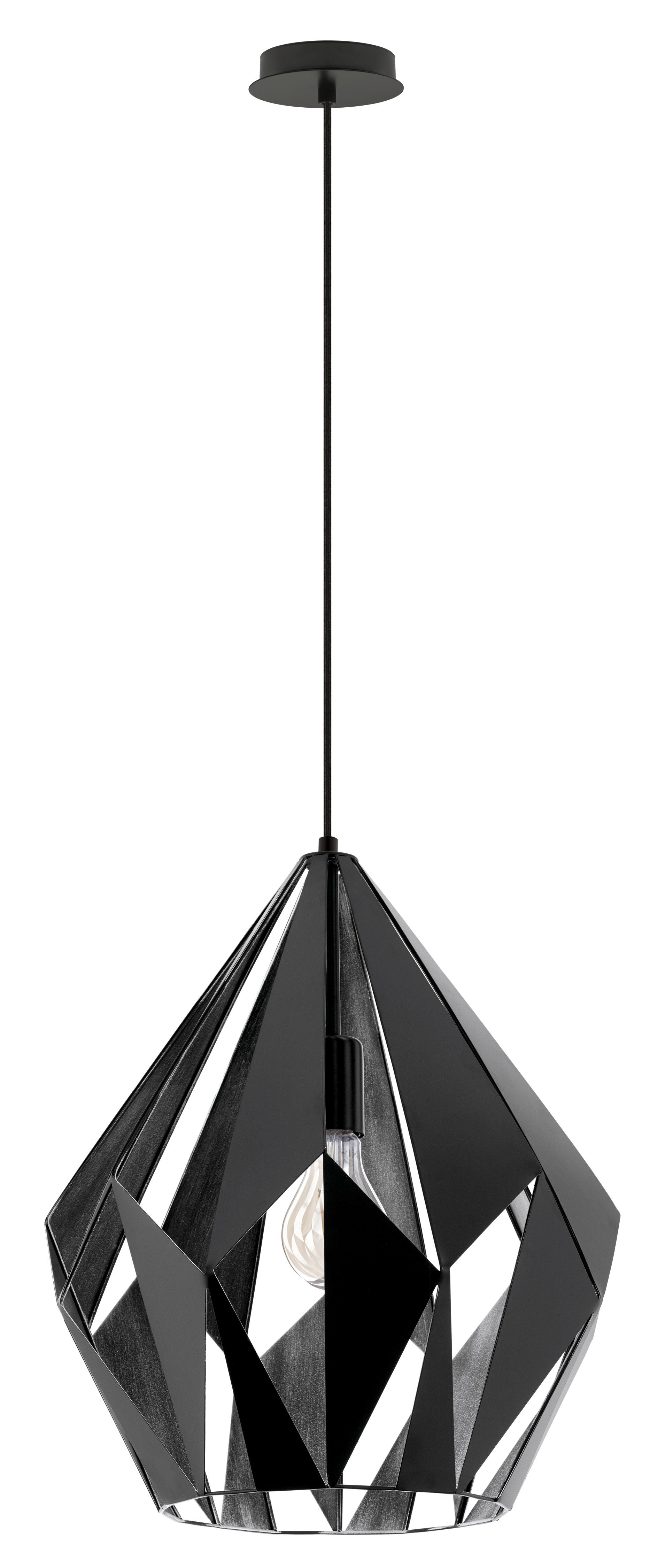 Carlton Suspension Noir - 49879A | EGLO