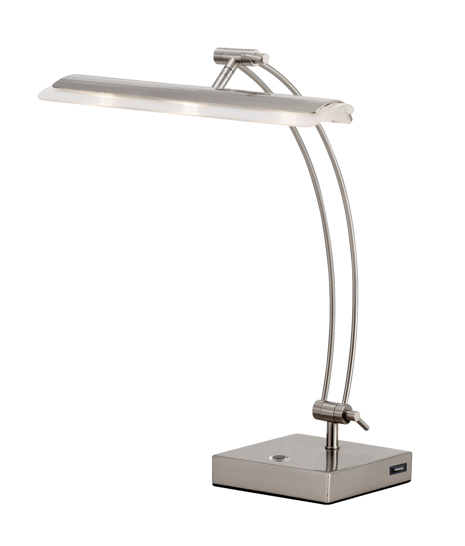GOLIATH Lampe sur table Nickel DEL INTÉGRÉ - 5090-22 | ADESSO