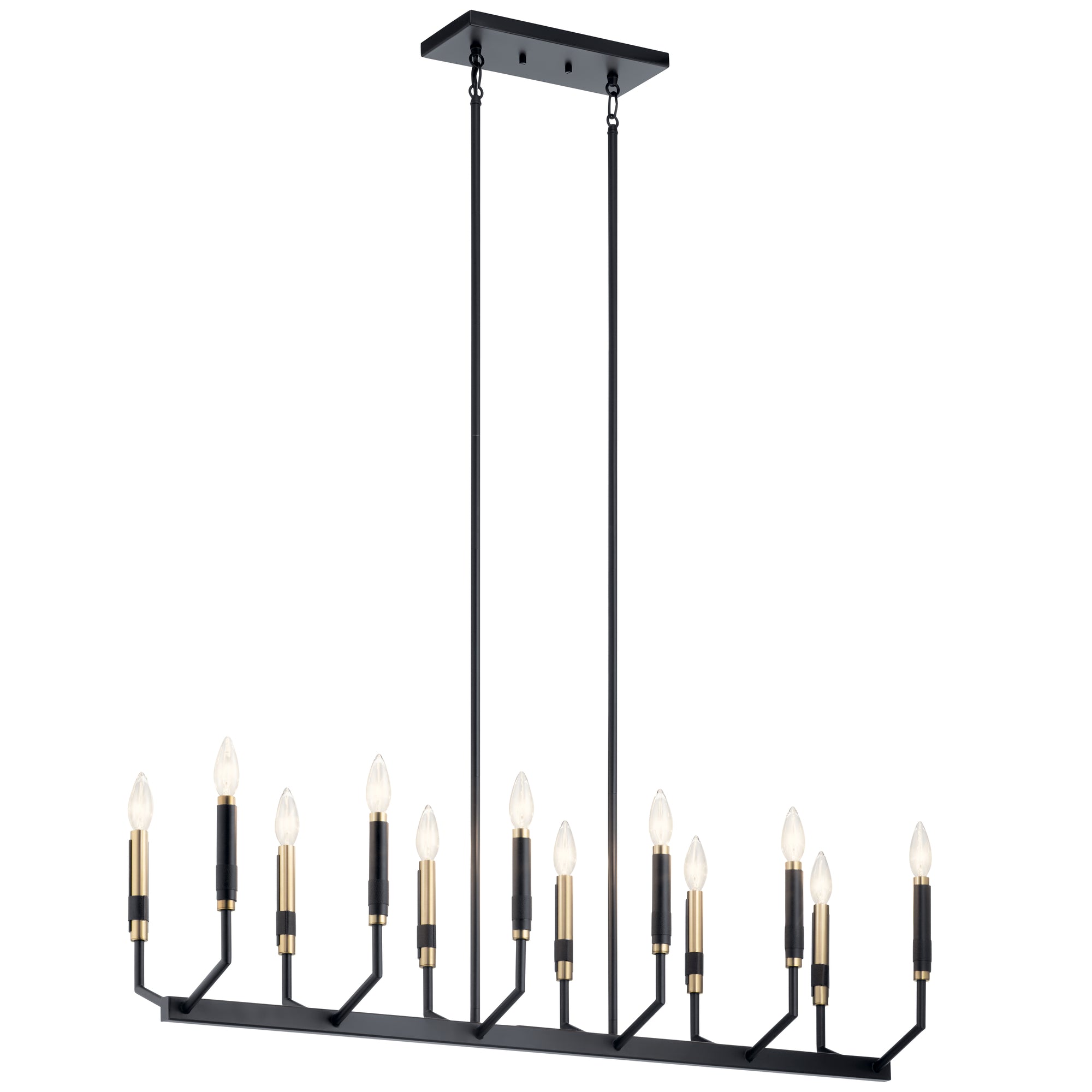 ARMAND Suspension lineaire Noir, Or - 52350BK | KICHLER