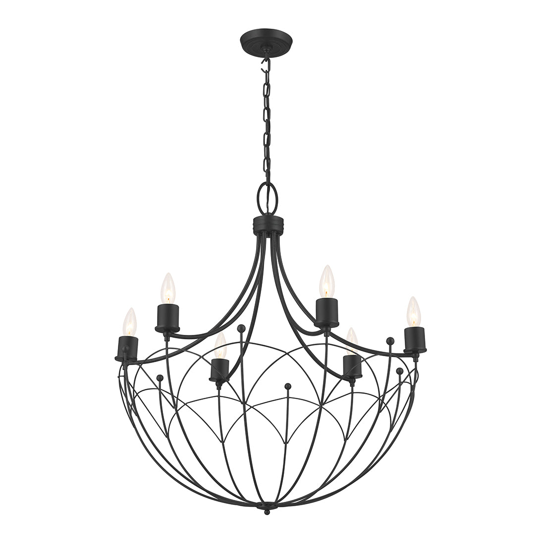 TOPIARY Chandelier Noir - 52462BKT | KICHLER