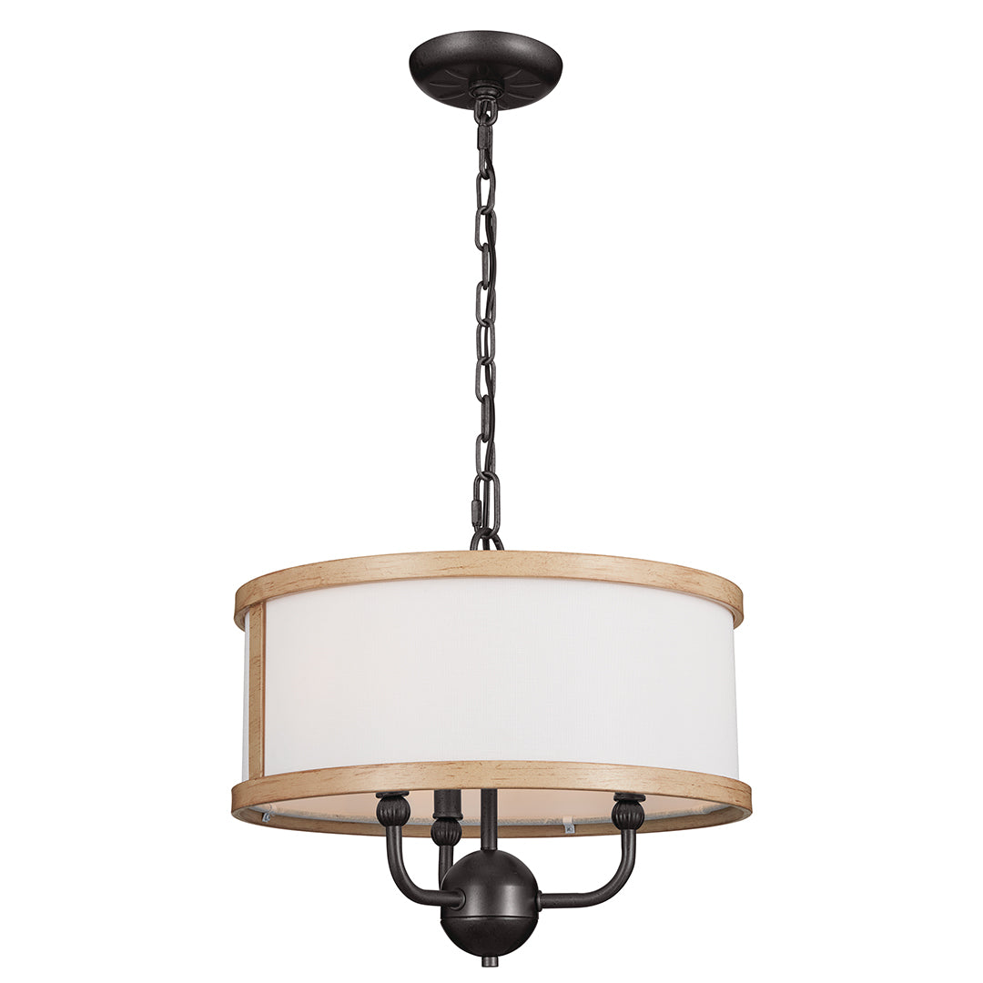 HEDDLE Chandelier Noir - 52465AVI | KICHLER