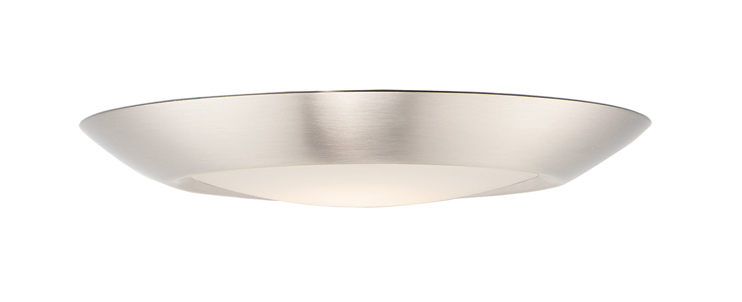 DIVERSE Flush mount Nickel INTEGRATED LED - 57613WTSN | MAXIM/ET2