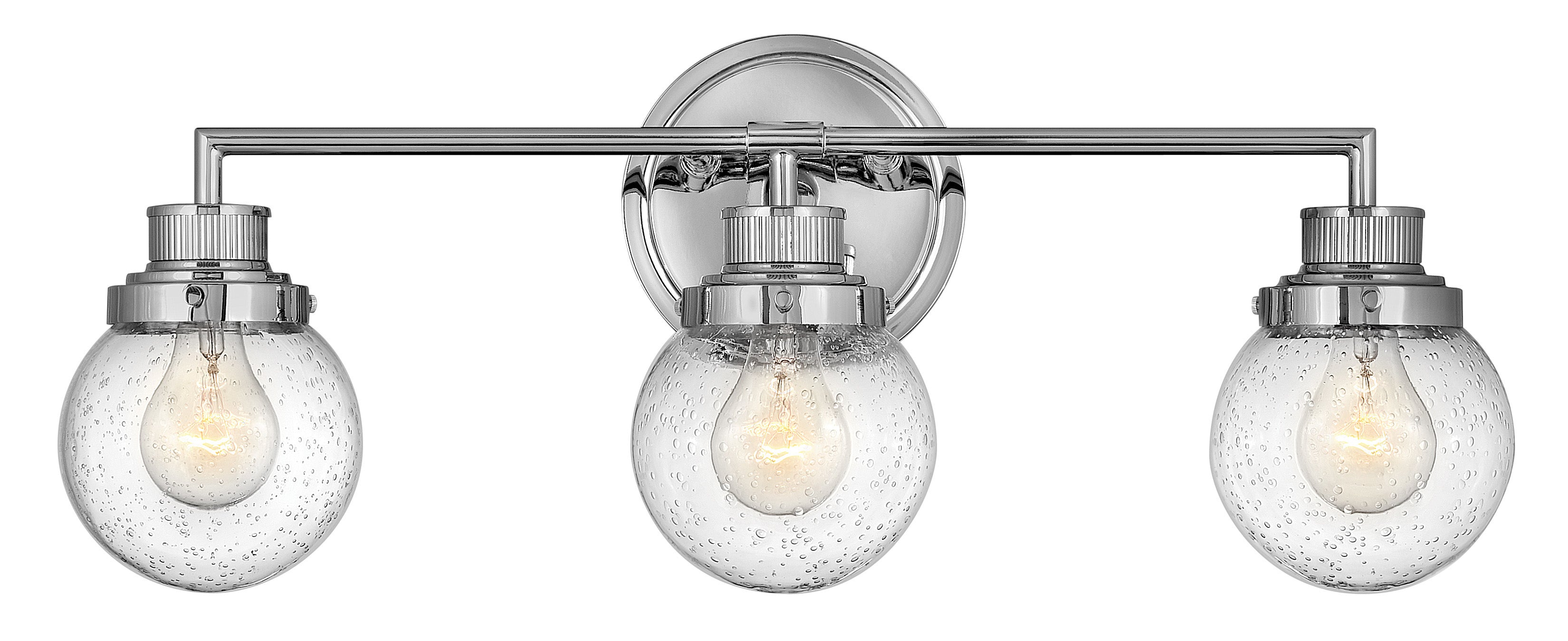 Applique murale LED Rocio, métal, verre, à 1 lampe, chrome