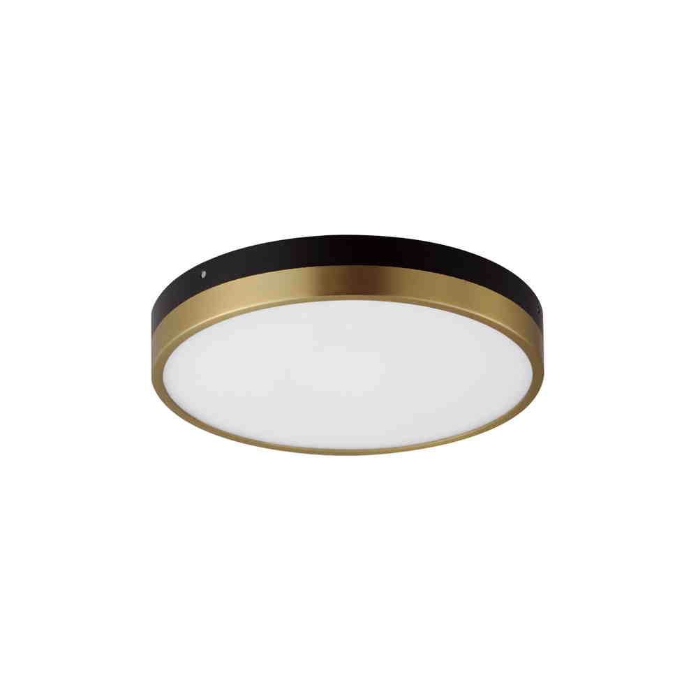 DAPPER Flush mount Black, Gold INTEGRATED LED - 59702WTBKAB | MAXIM/ET3