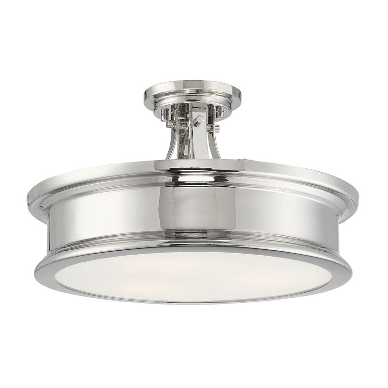 WATKINS Semi plafonnier Nickel - 6-134-3-109 | SAVOYS