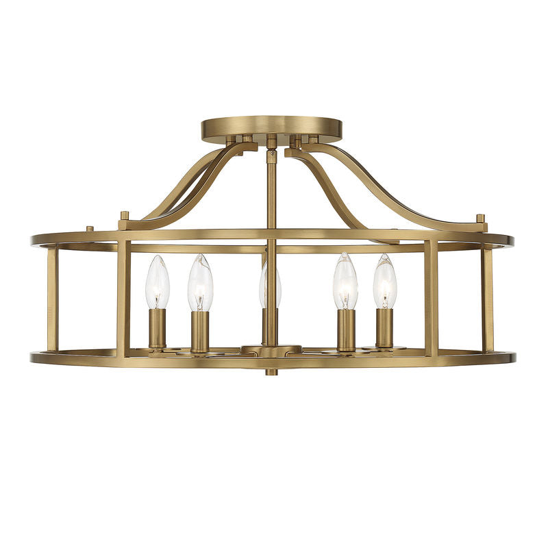STOCKTON Semi flush mount Gold - 6-1679-5-322 | SAVOYS