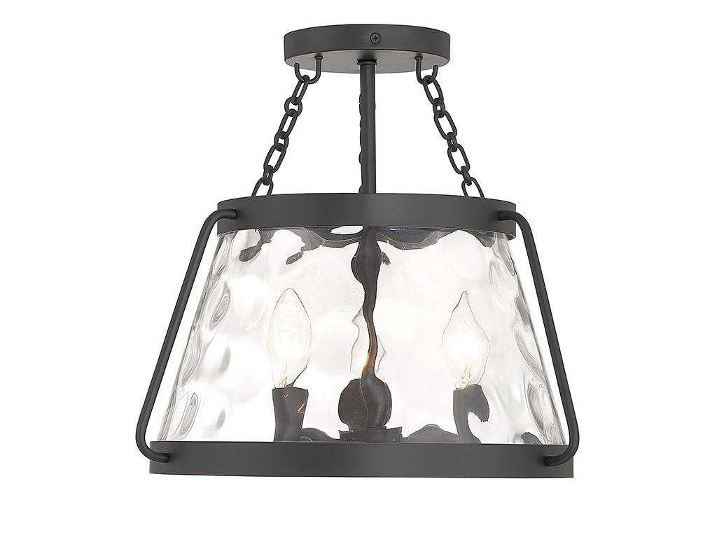CRAWFORD Semi flush mount Black - 6-1802-3-89 | SAVOYS