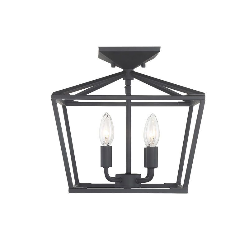 TOWNSEND Semi flush mount Black - 6-328-4-89 | SAVOYS