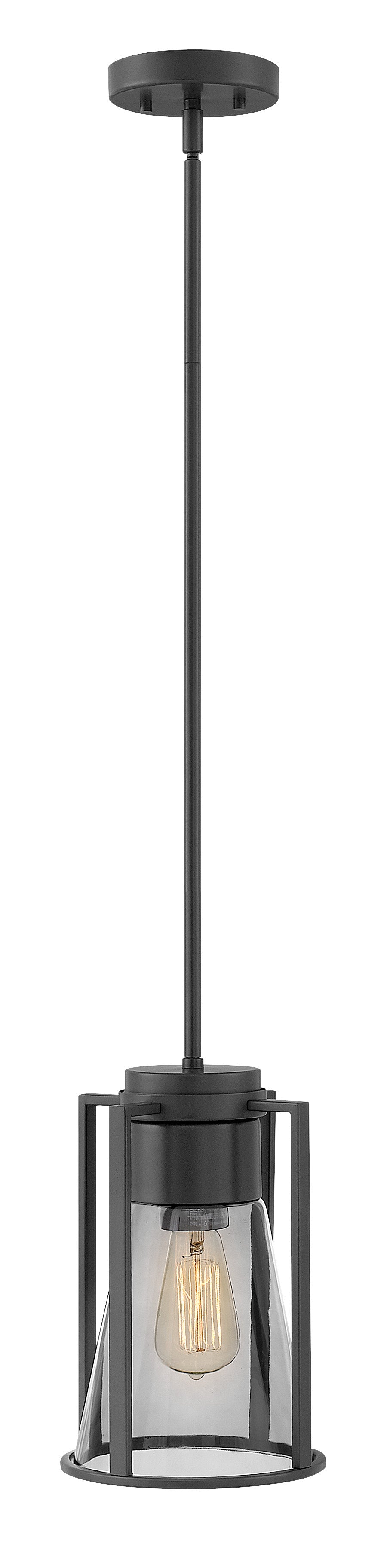 REFINERY Pendant Black - 63307BK-SM | HINKLEY