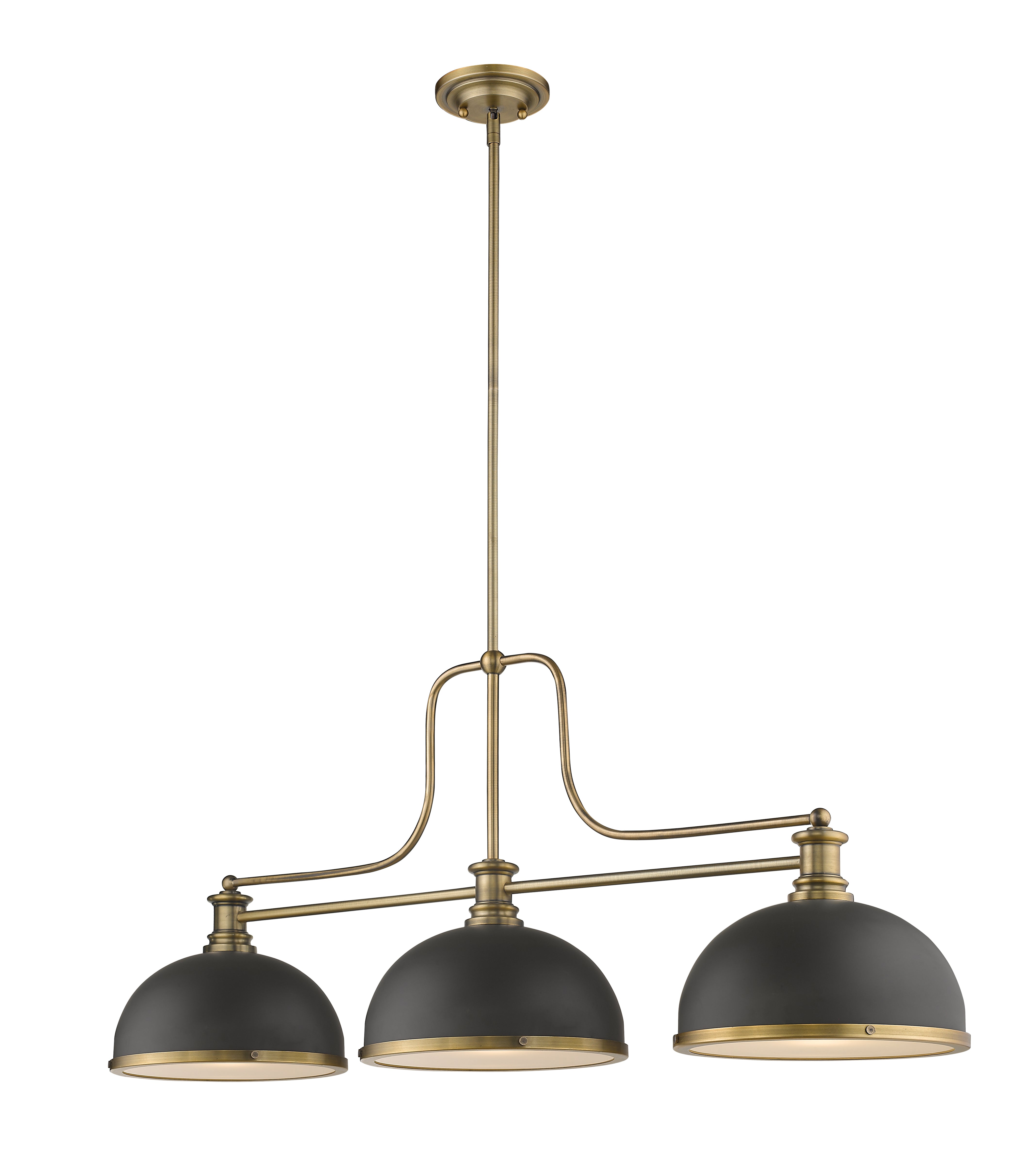 MELANGE Chandelier Gold - 725-3HBR-D12BRZ+HBR | Z-LITE