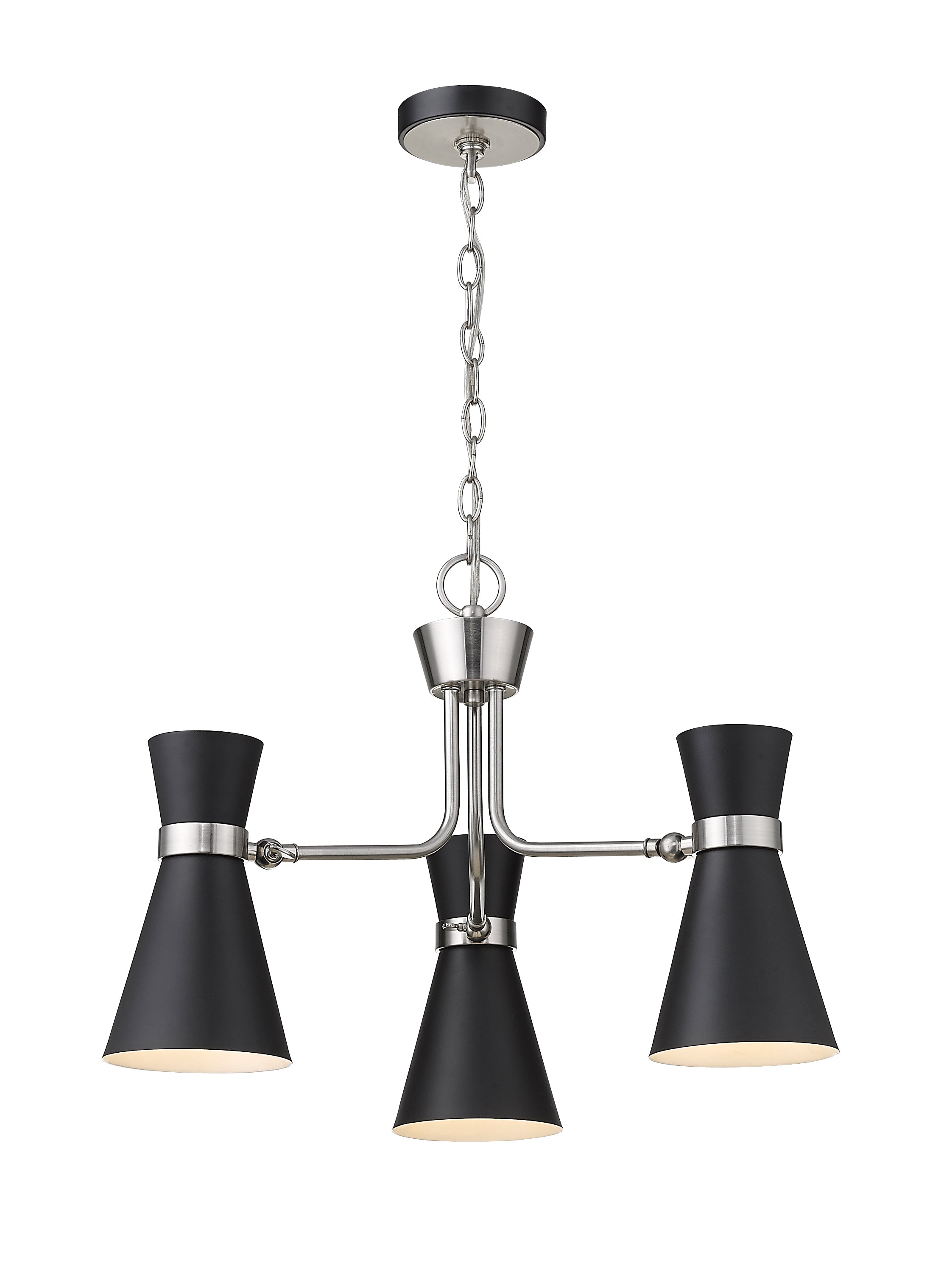 SORIANO Chandelier Noir, Nickel - 728-3MB-BN | Z-LITE