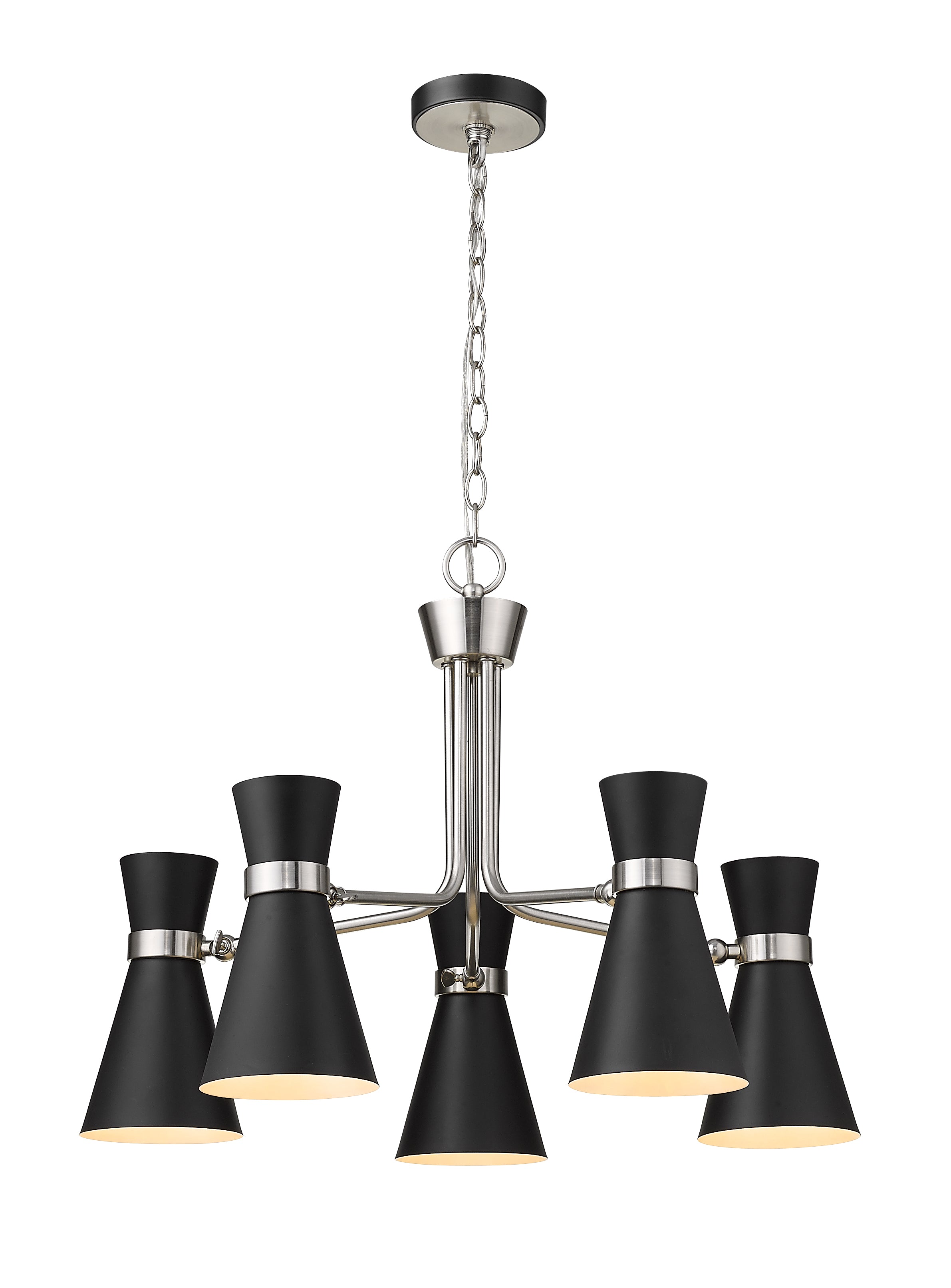 SORIANO Chandelier Noir, Nickel - 728-5MB-BN | Z-LITE